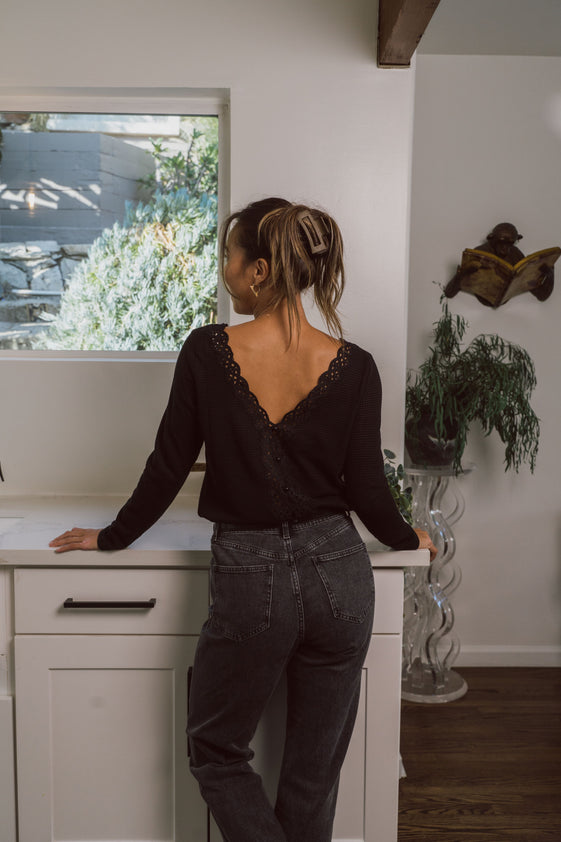 Black Silvia Blouse