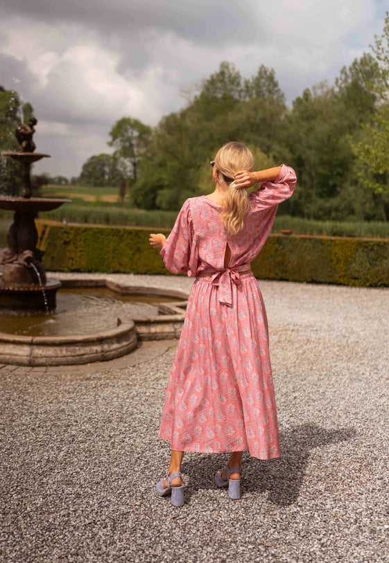 Pink Patterned Karlou Blouse