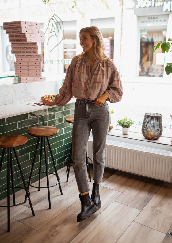 Checkered Nina Blouse