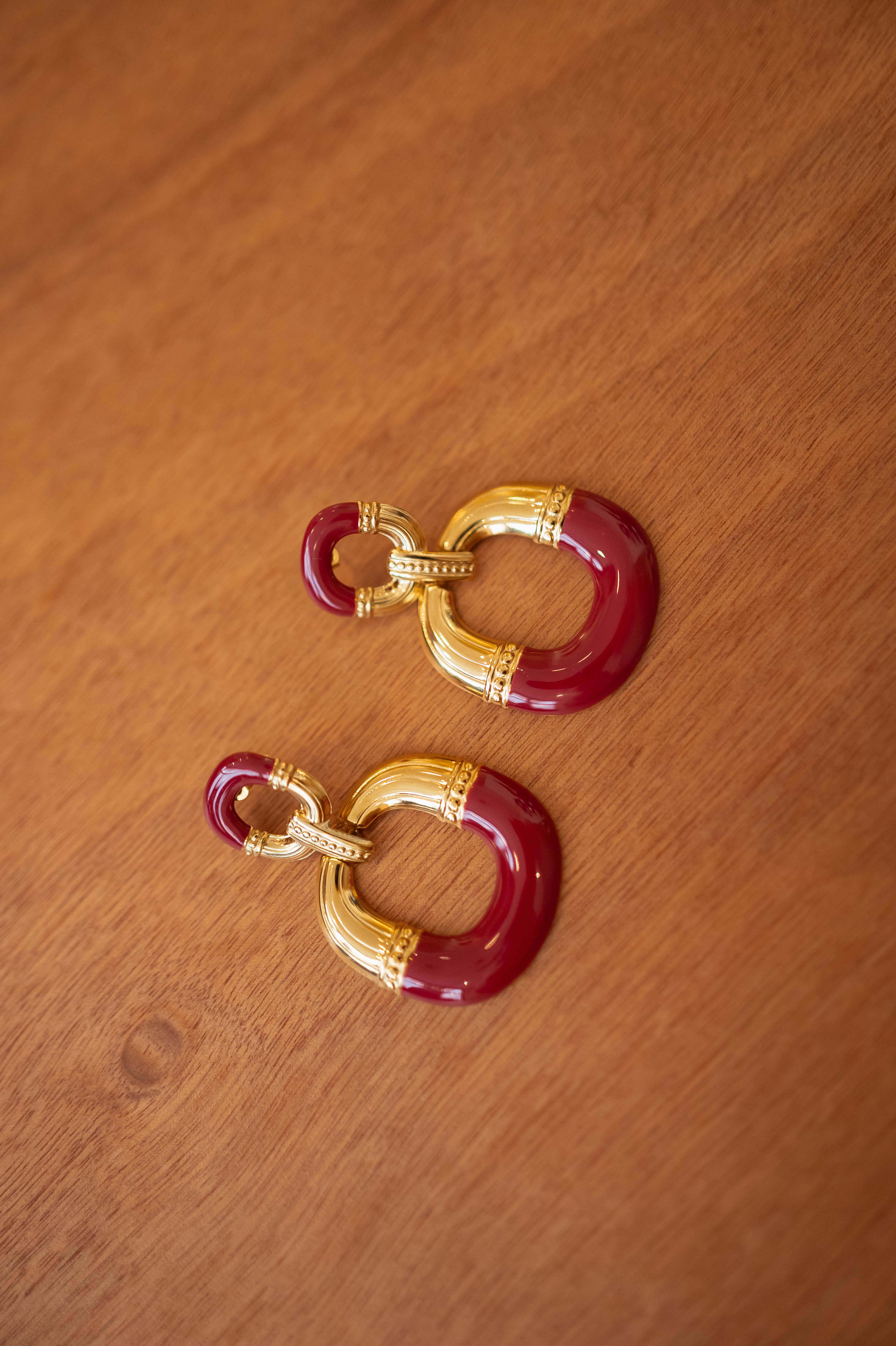 Burgundy Fexi Earrings