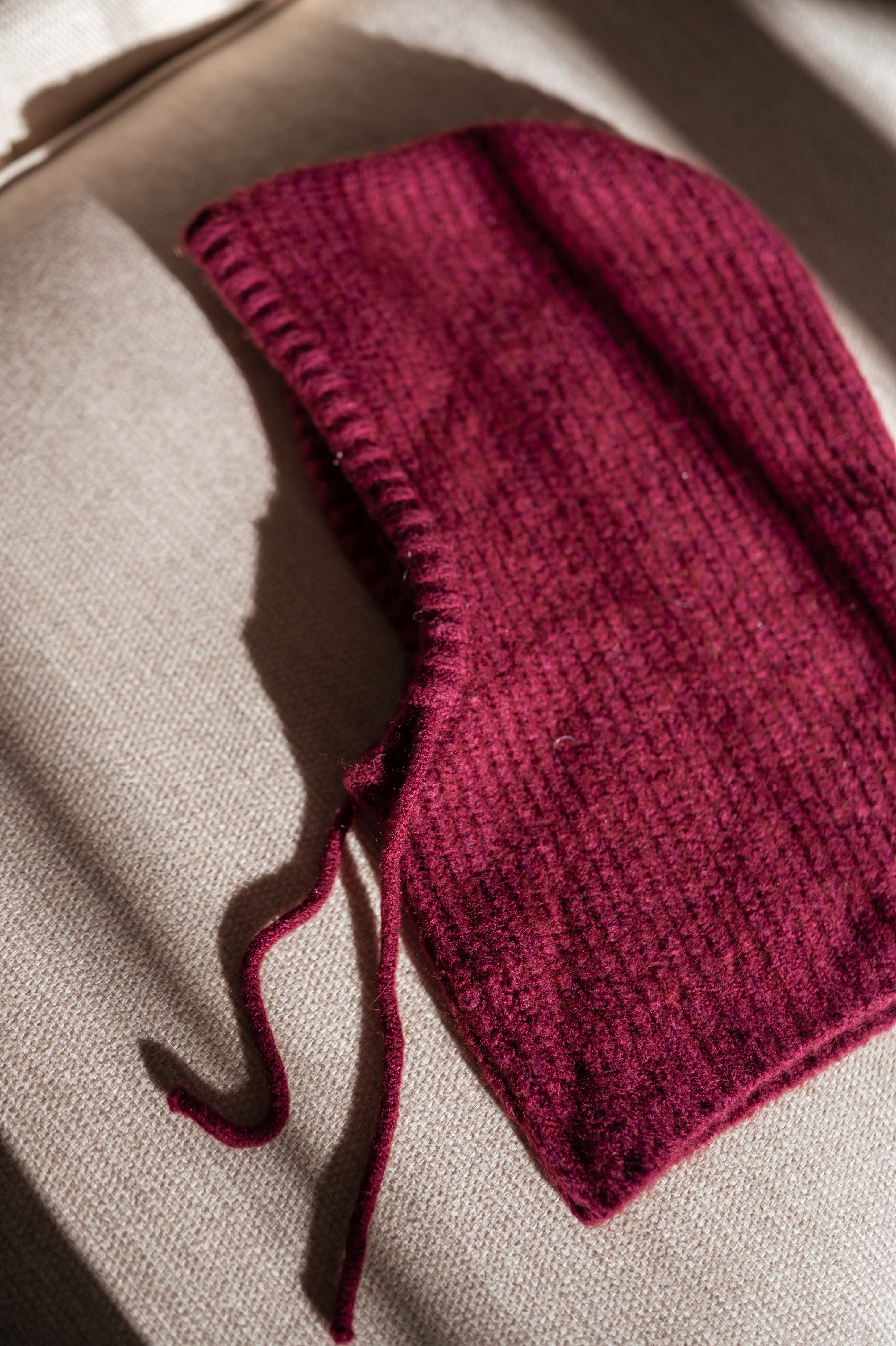 Burgundy Melou Balaclava