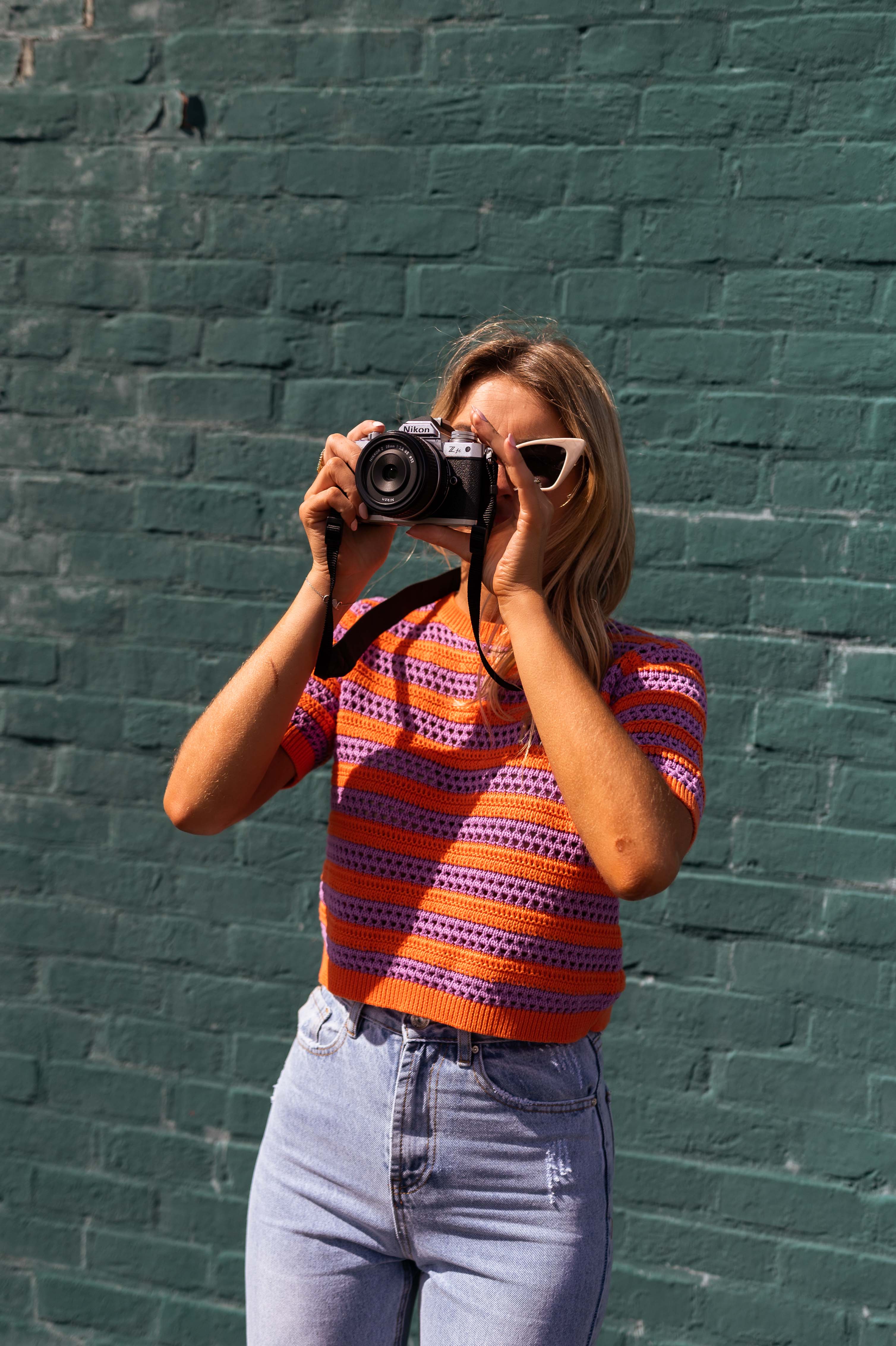 Orange and Purple Inya Crochet Top