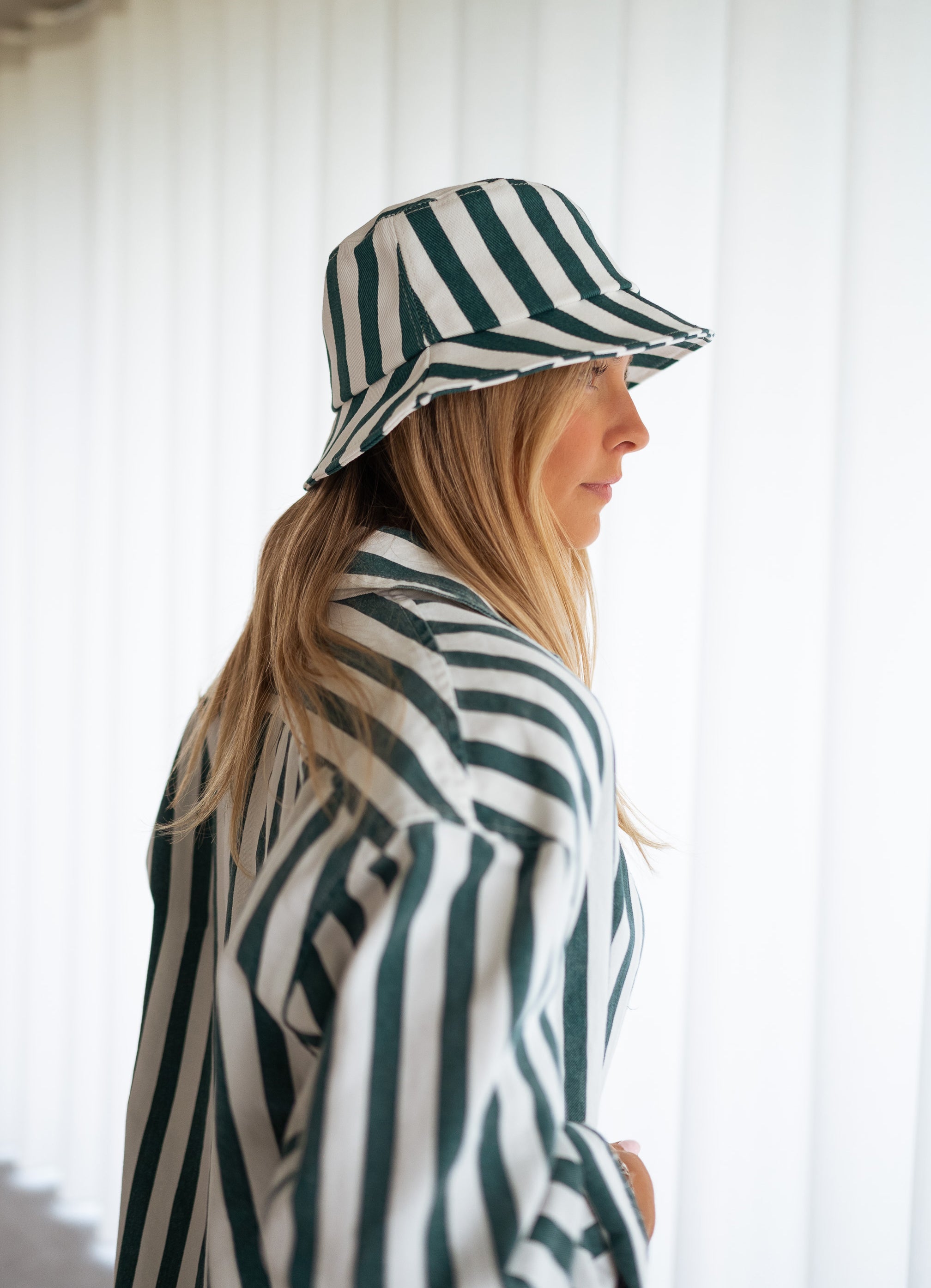 Striped Monka Bucket Hat