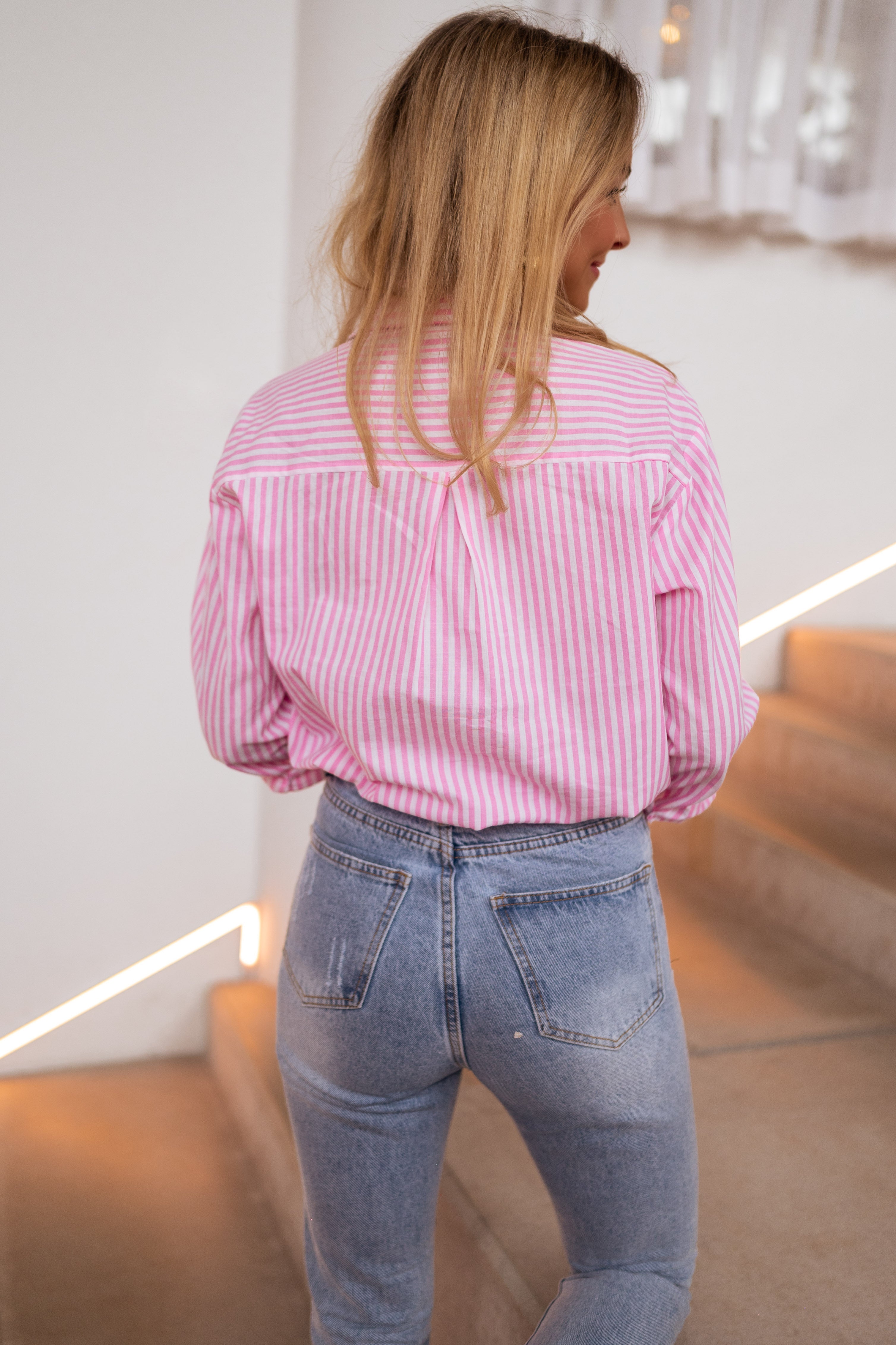 Pink Striped Raphi Shirt