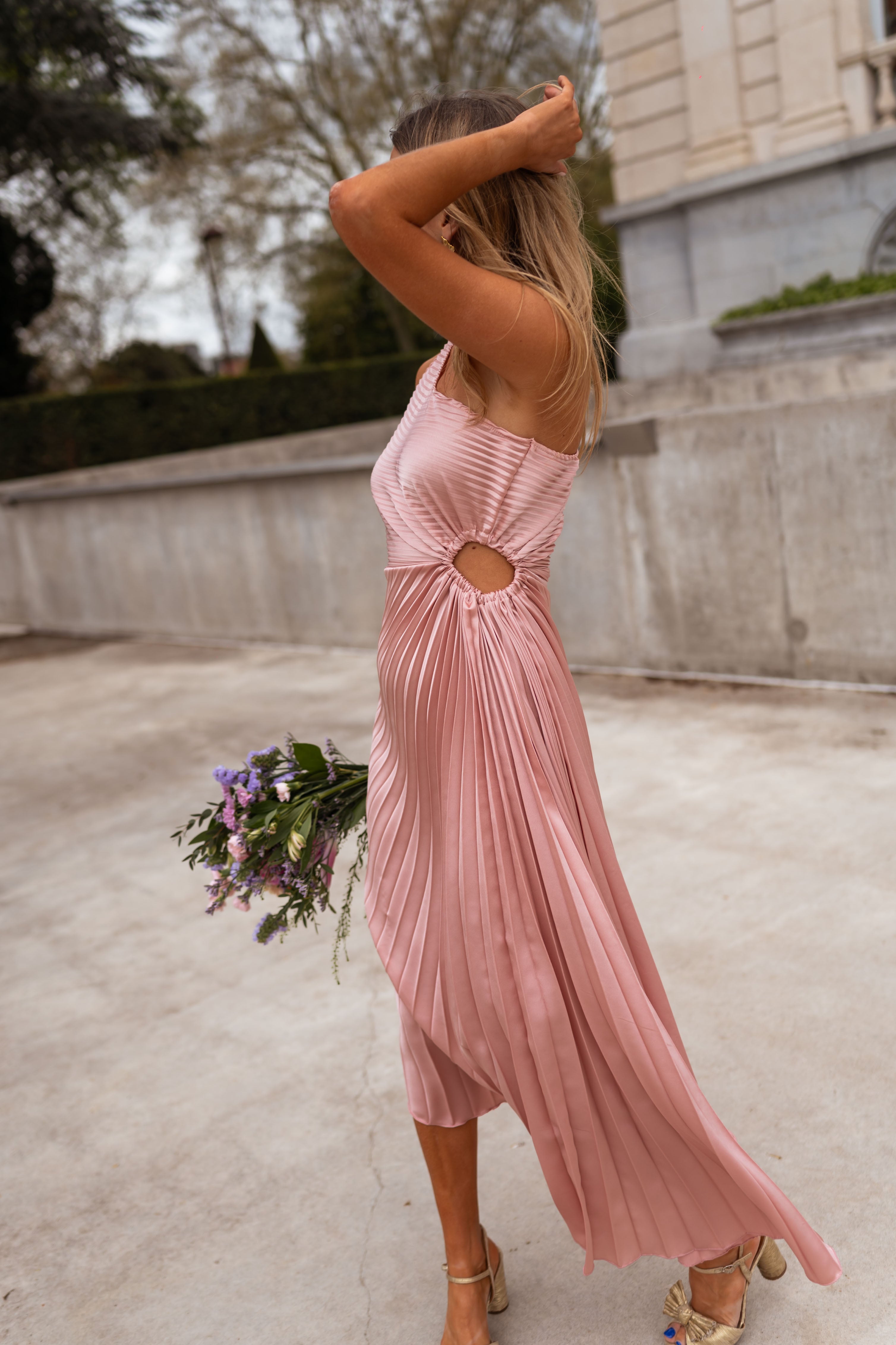 Powder Pink Meredith Dress