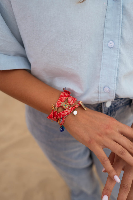 Red and Golden Louny Bracelet