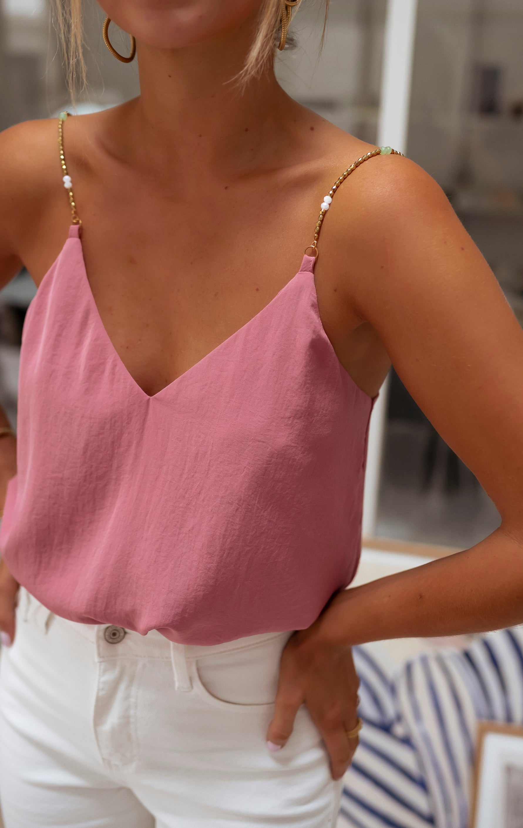 Old Pink Lacty Top