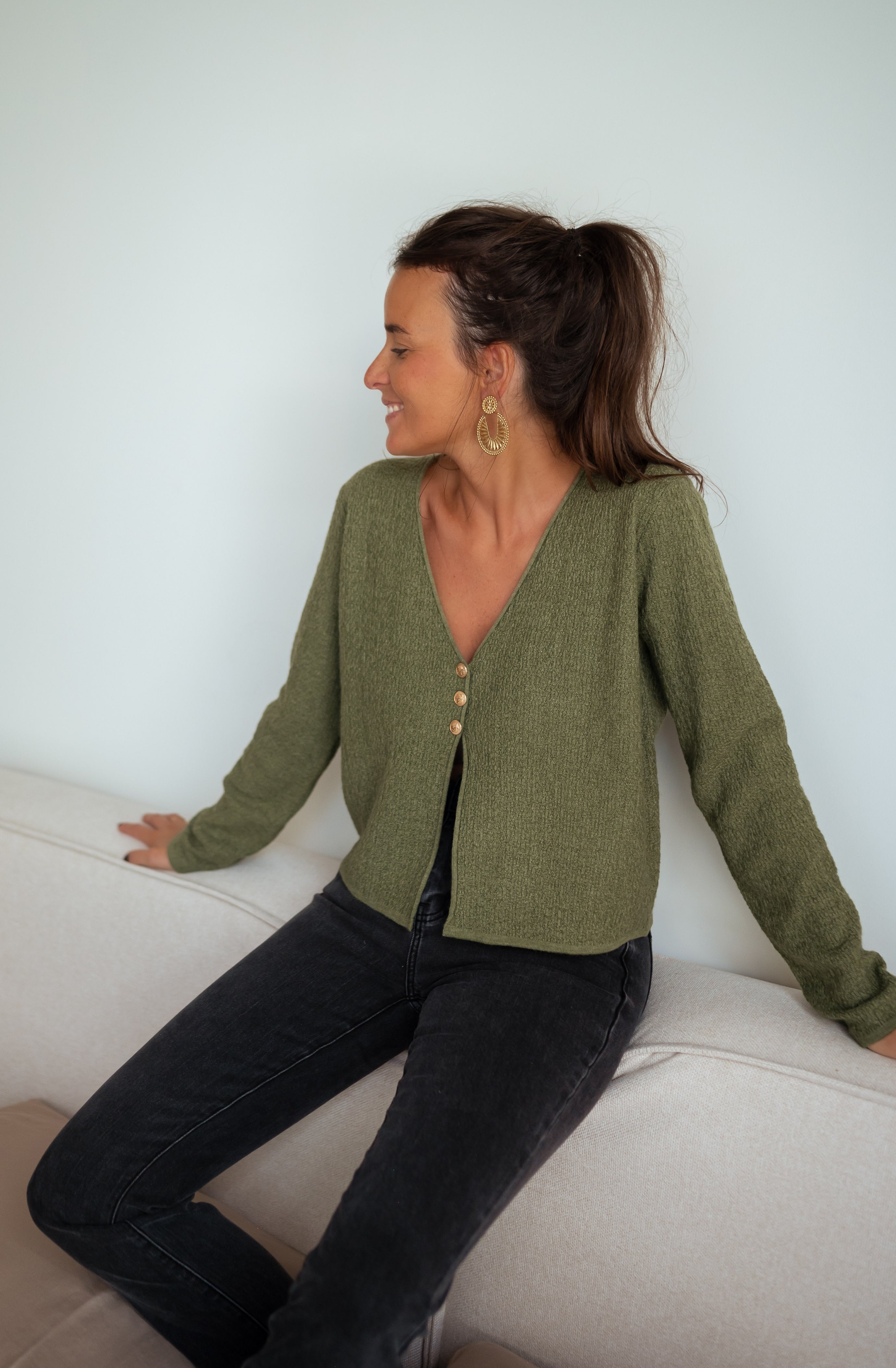 Khaki Alma Sweater