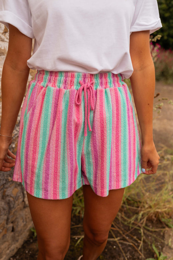 Striped Hemmo Shorts