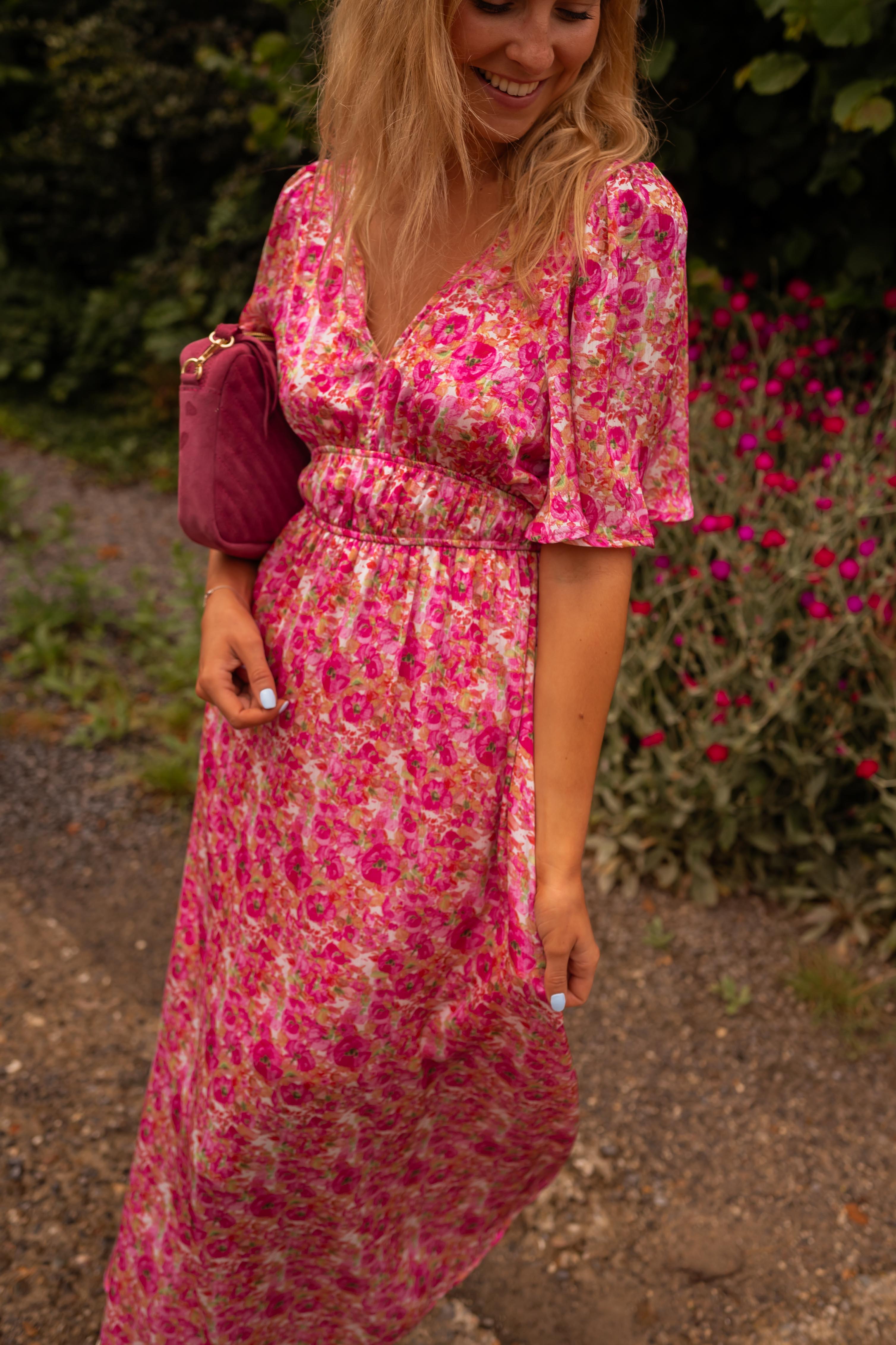 Floral Pink Daphne Dress