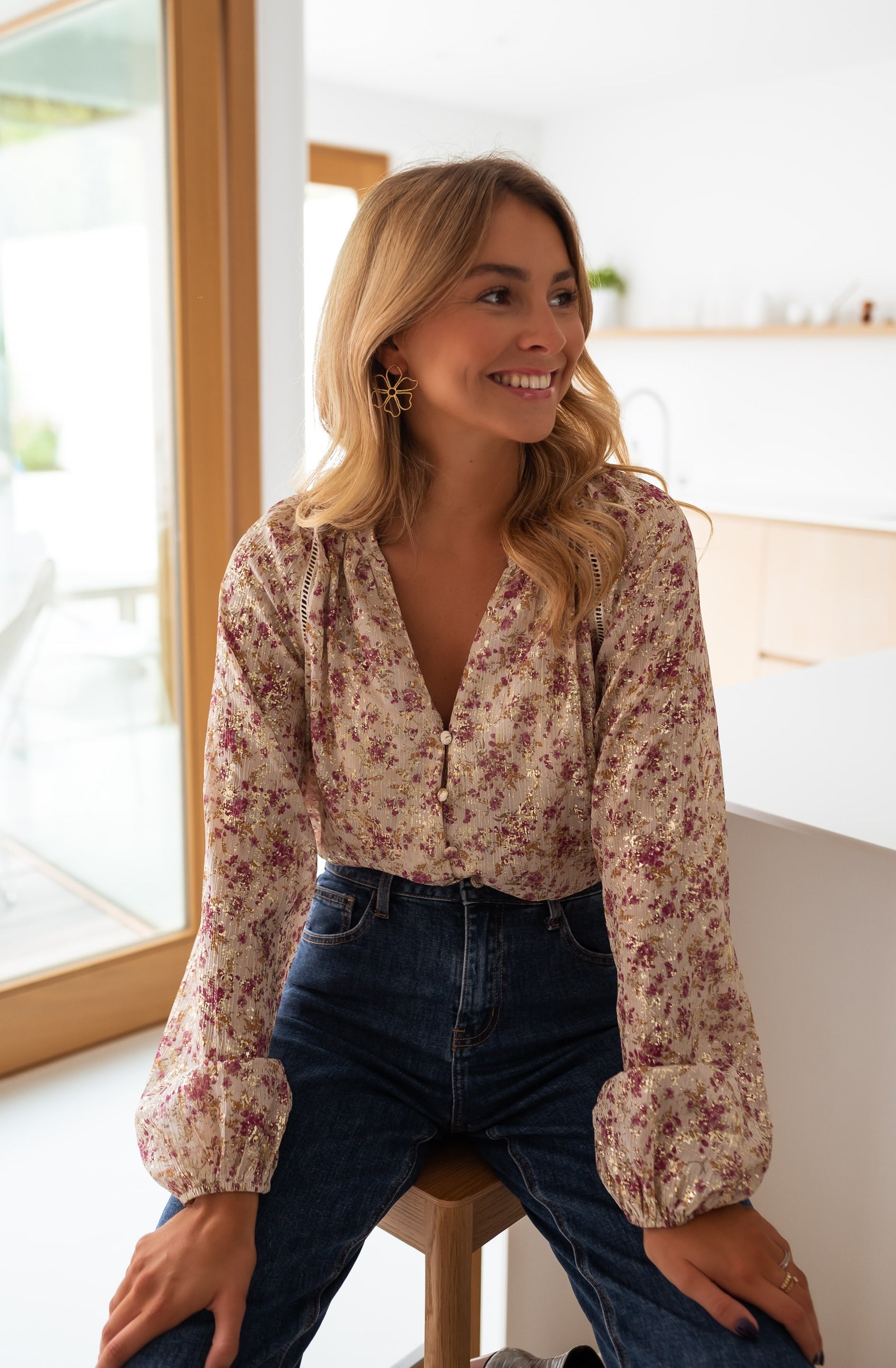 Beige Lane Blouse