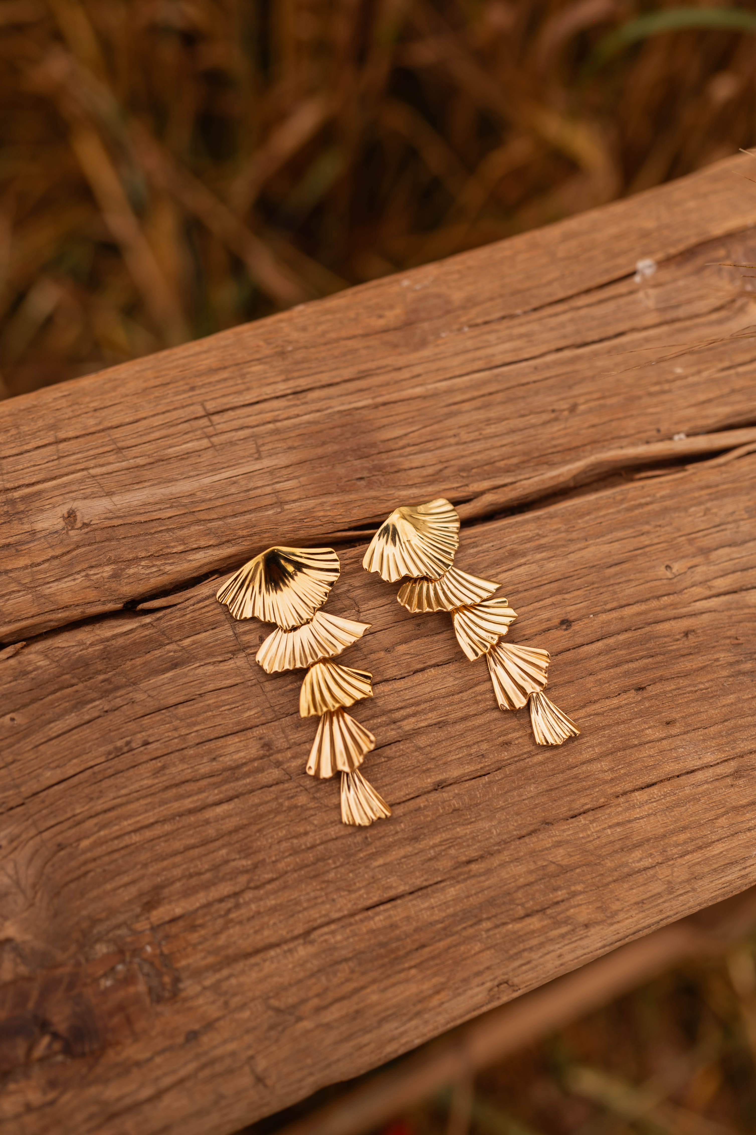 Golden Stoum Earrings