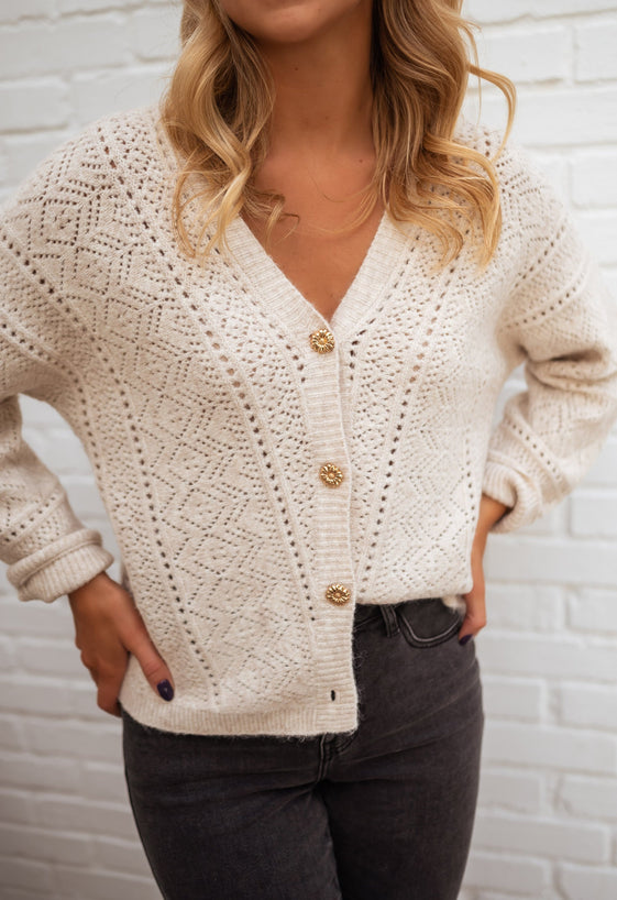 Beige Xavier Cardigan