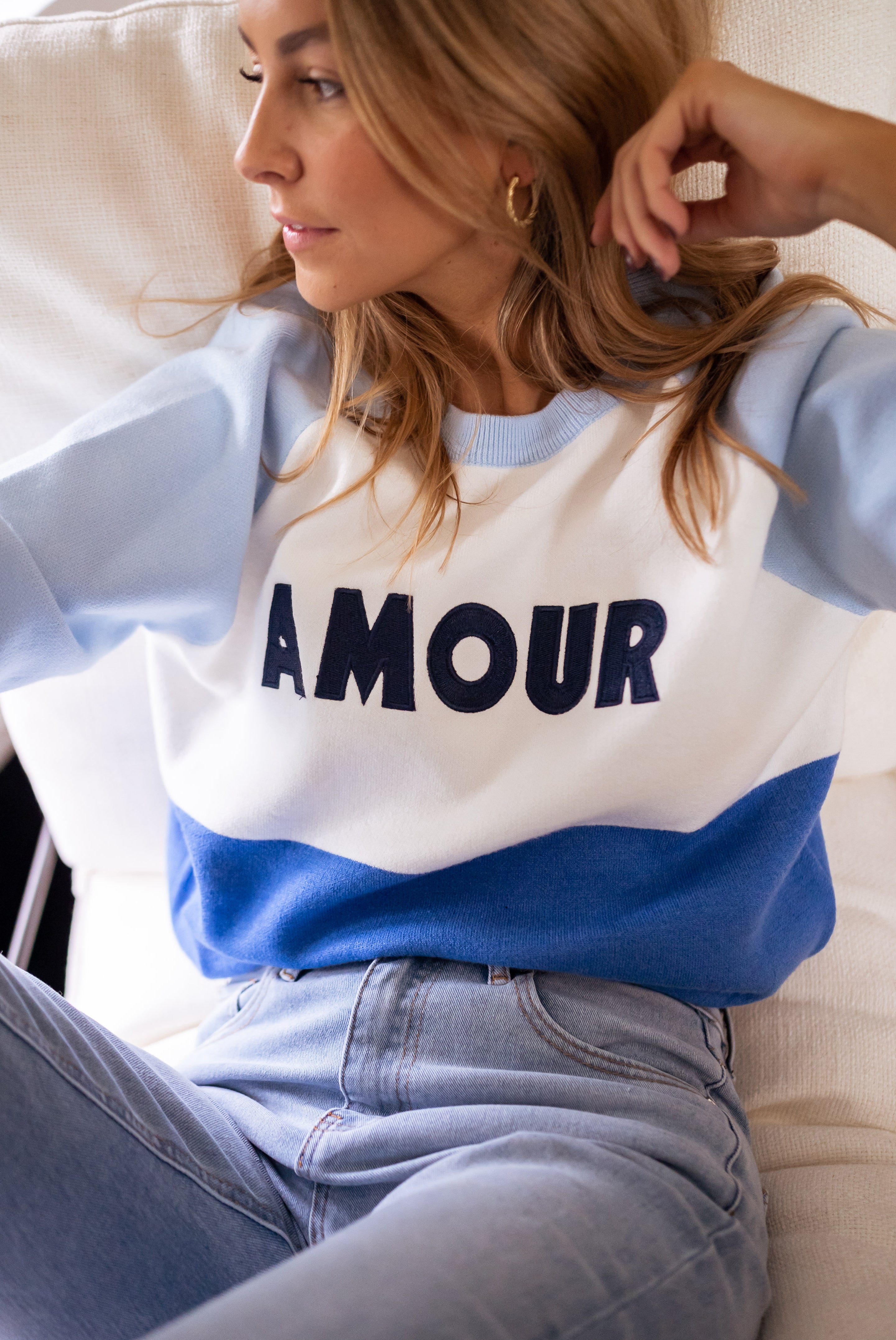 Blue Amour Sweater