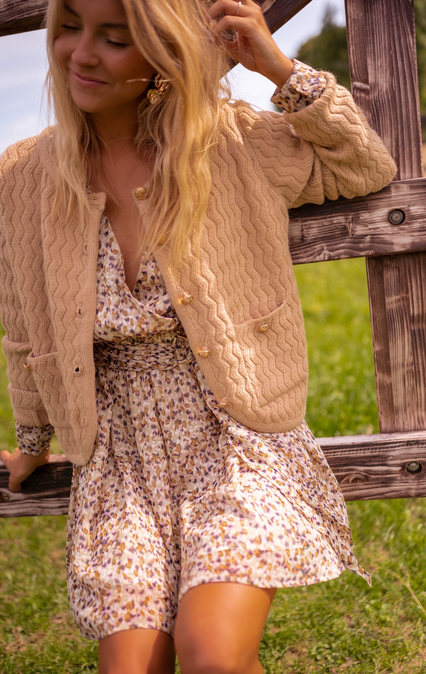 Camel Elsa Cardigan