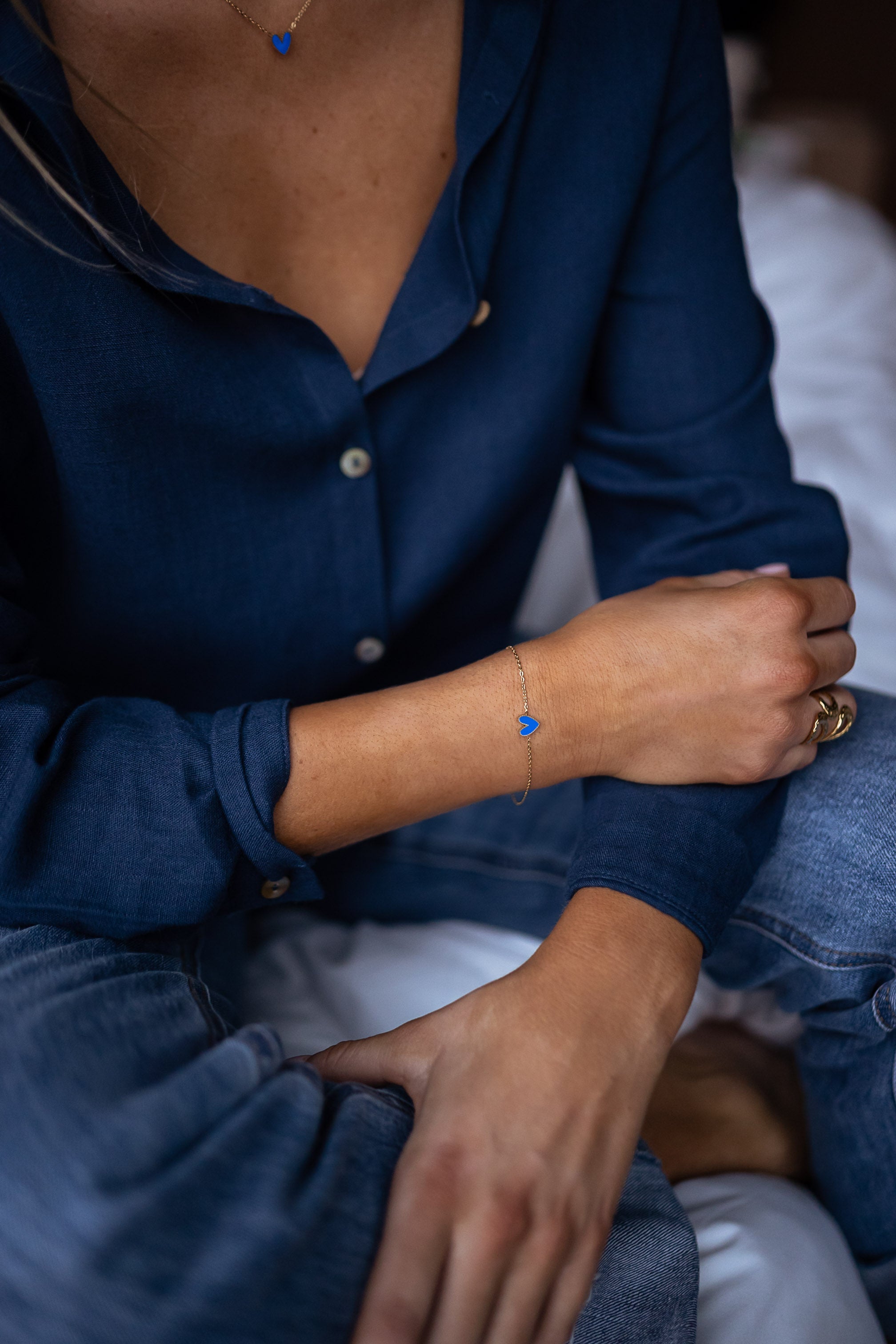 Golden and Blue Maiwen Bracelet