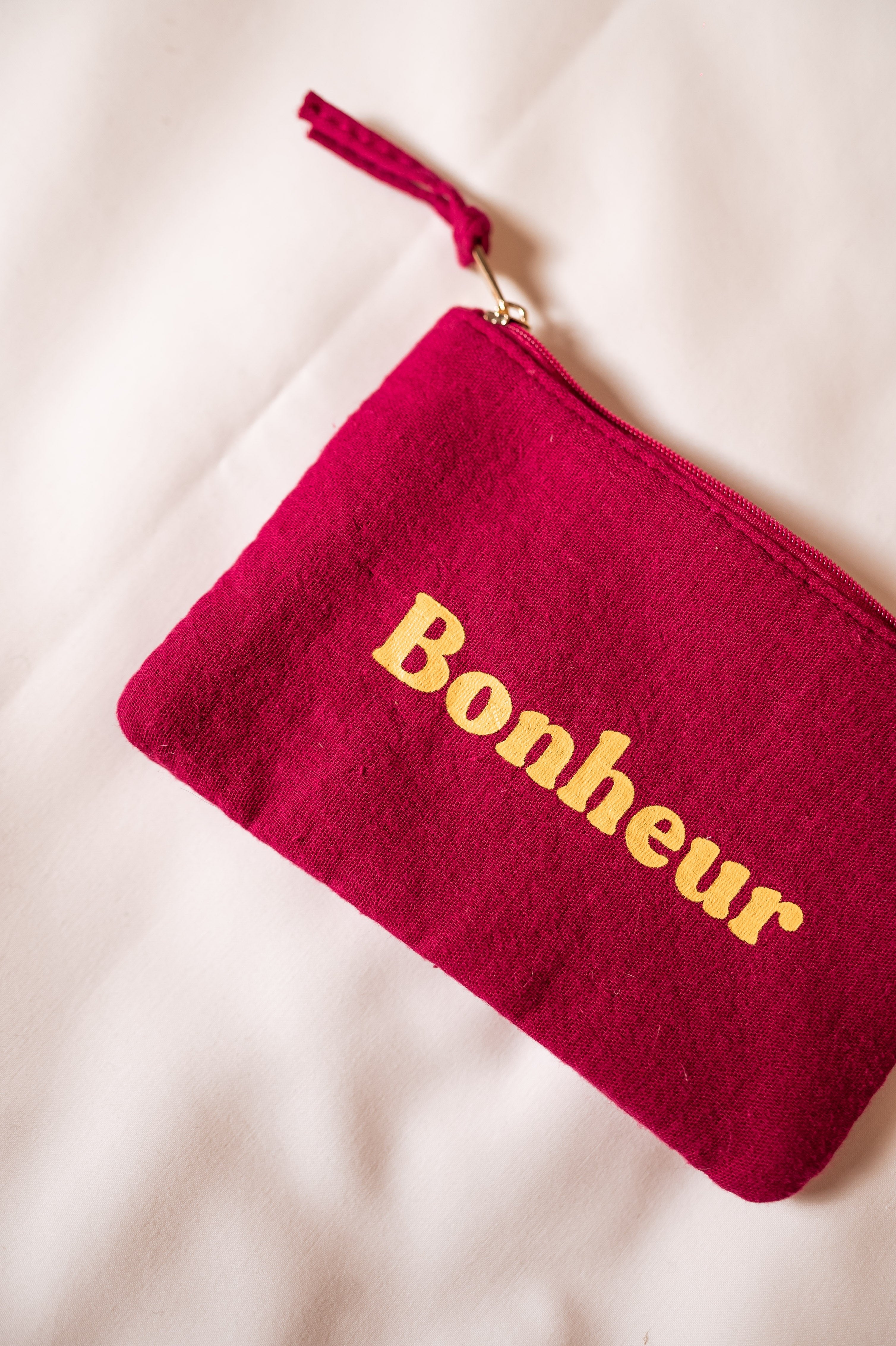 Burgundy Bonheur Pouch