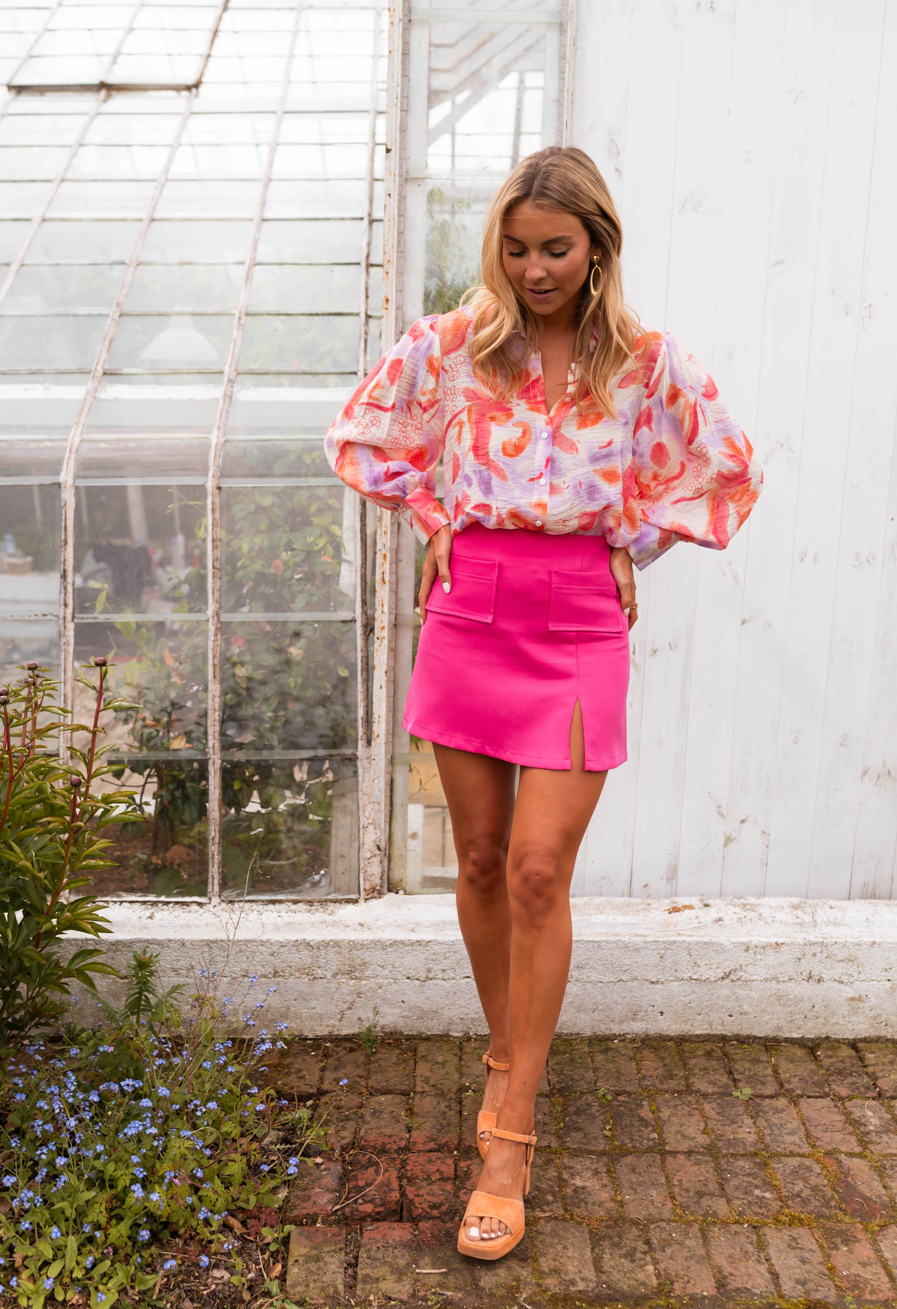 Pink and Orange Jayde Shirt