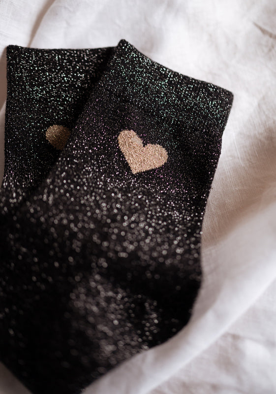 Black Heart Socks