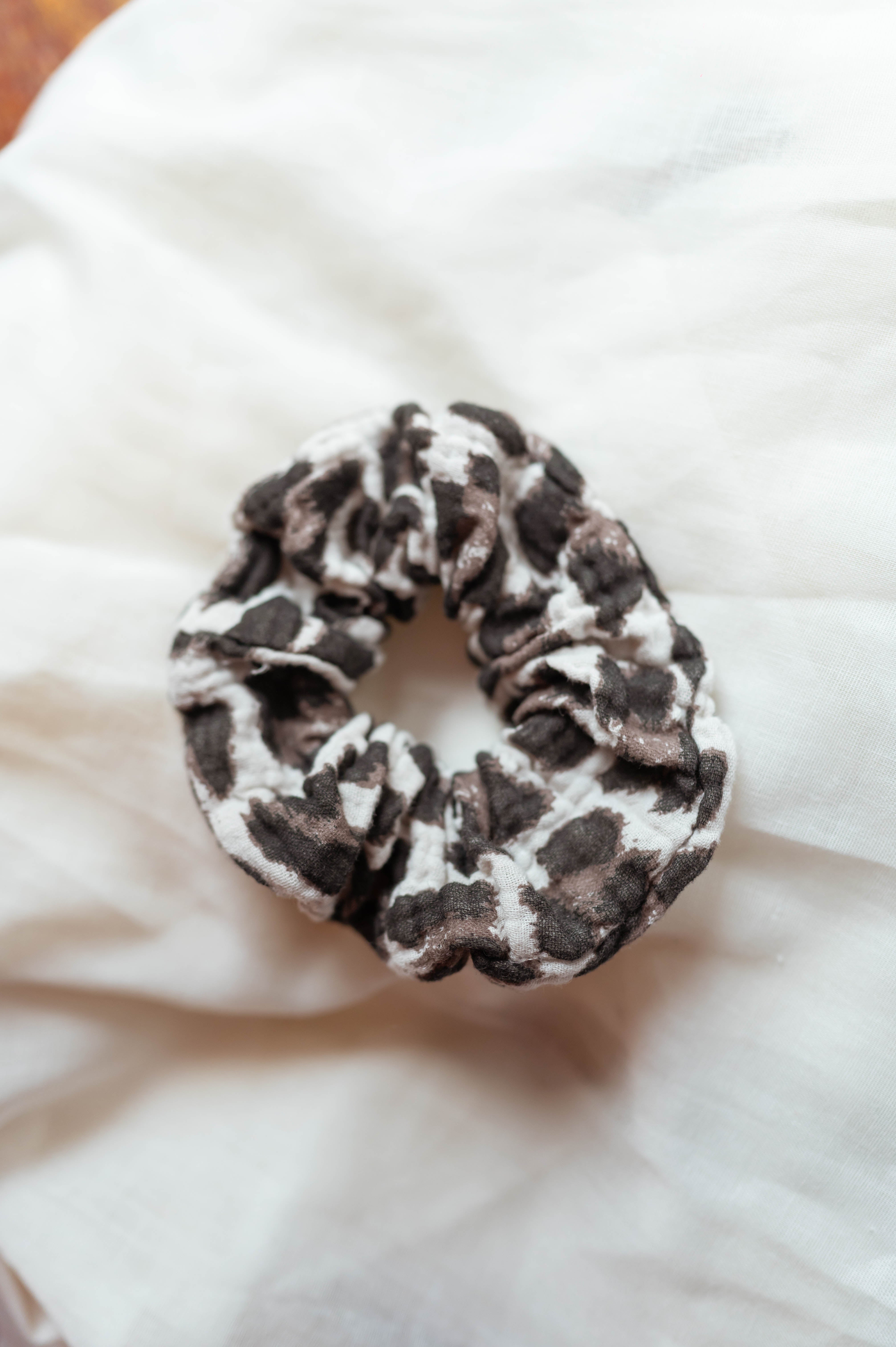 Leopard Devo Scrunchy