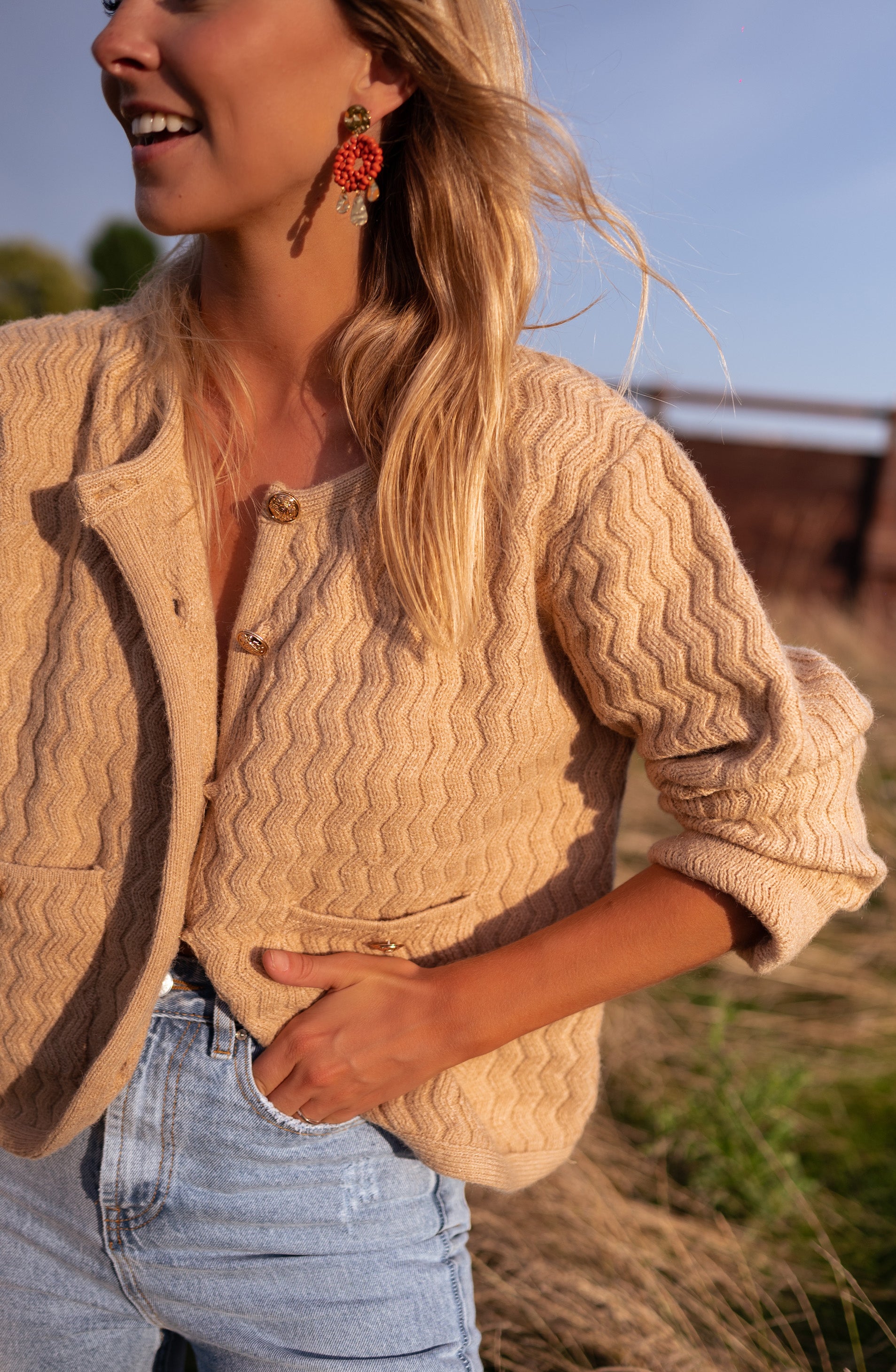 Camel Elsa Cardigan