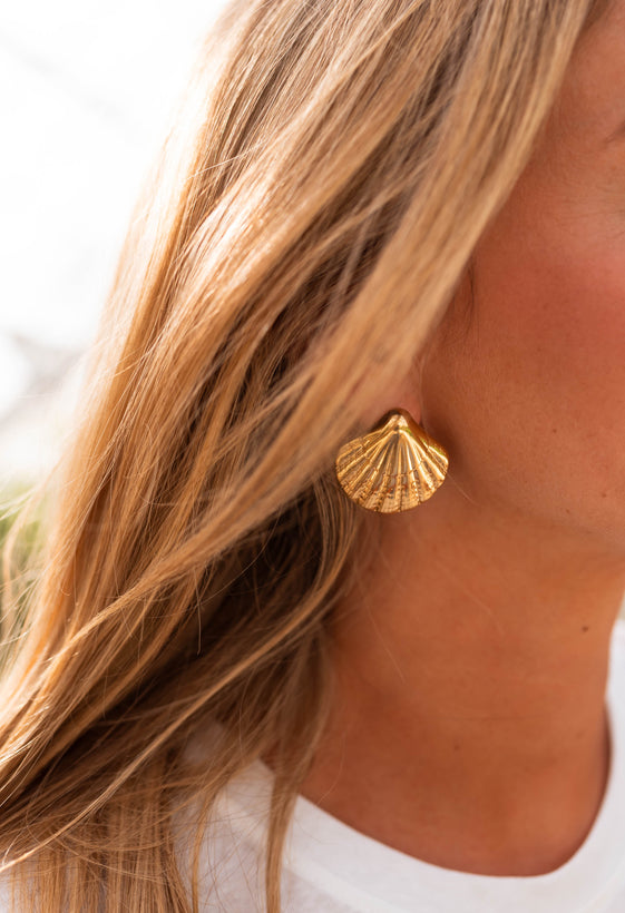 Golden Shell Earrings