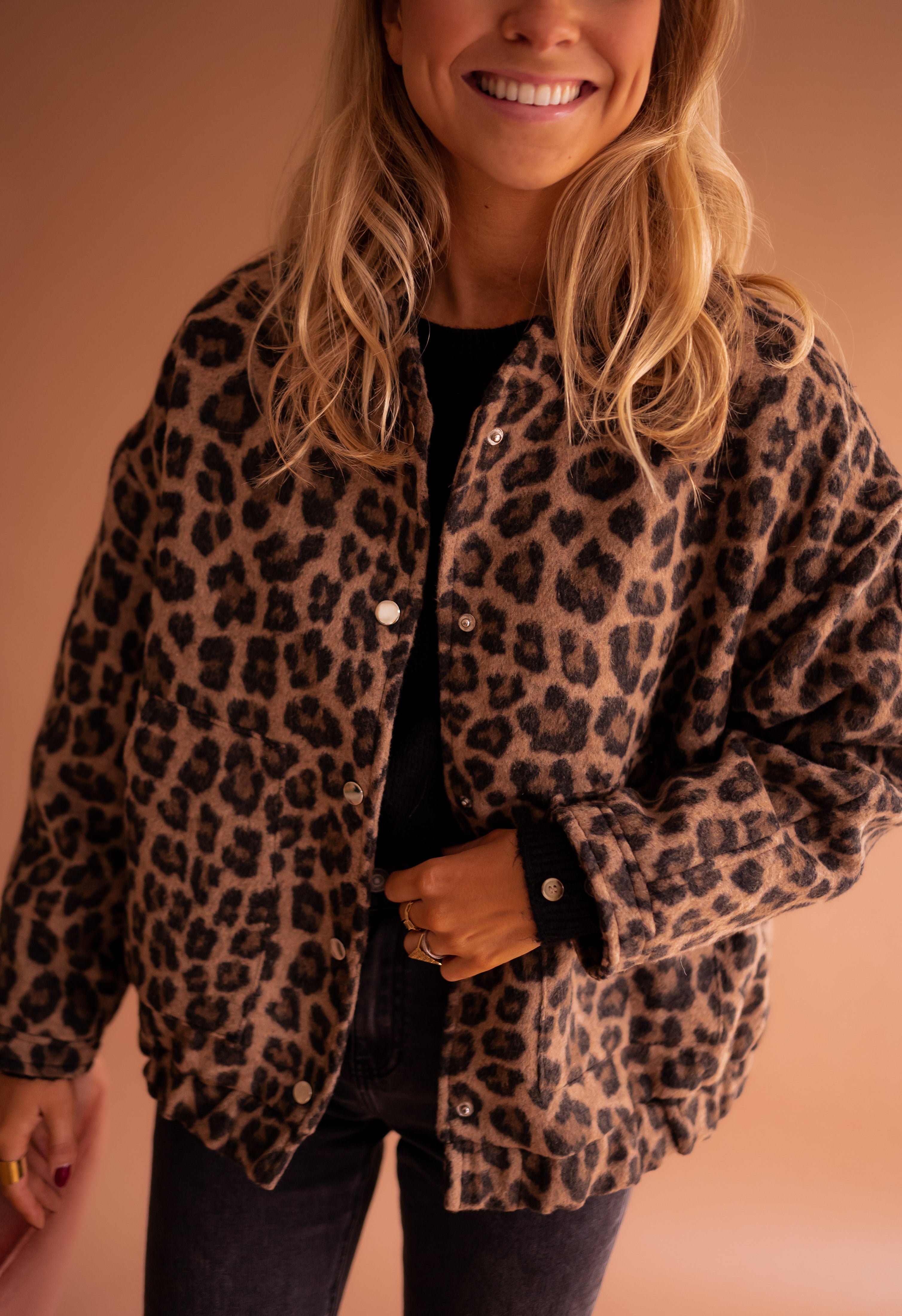 Leopard Cleo Bomber Jacket