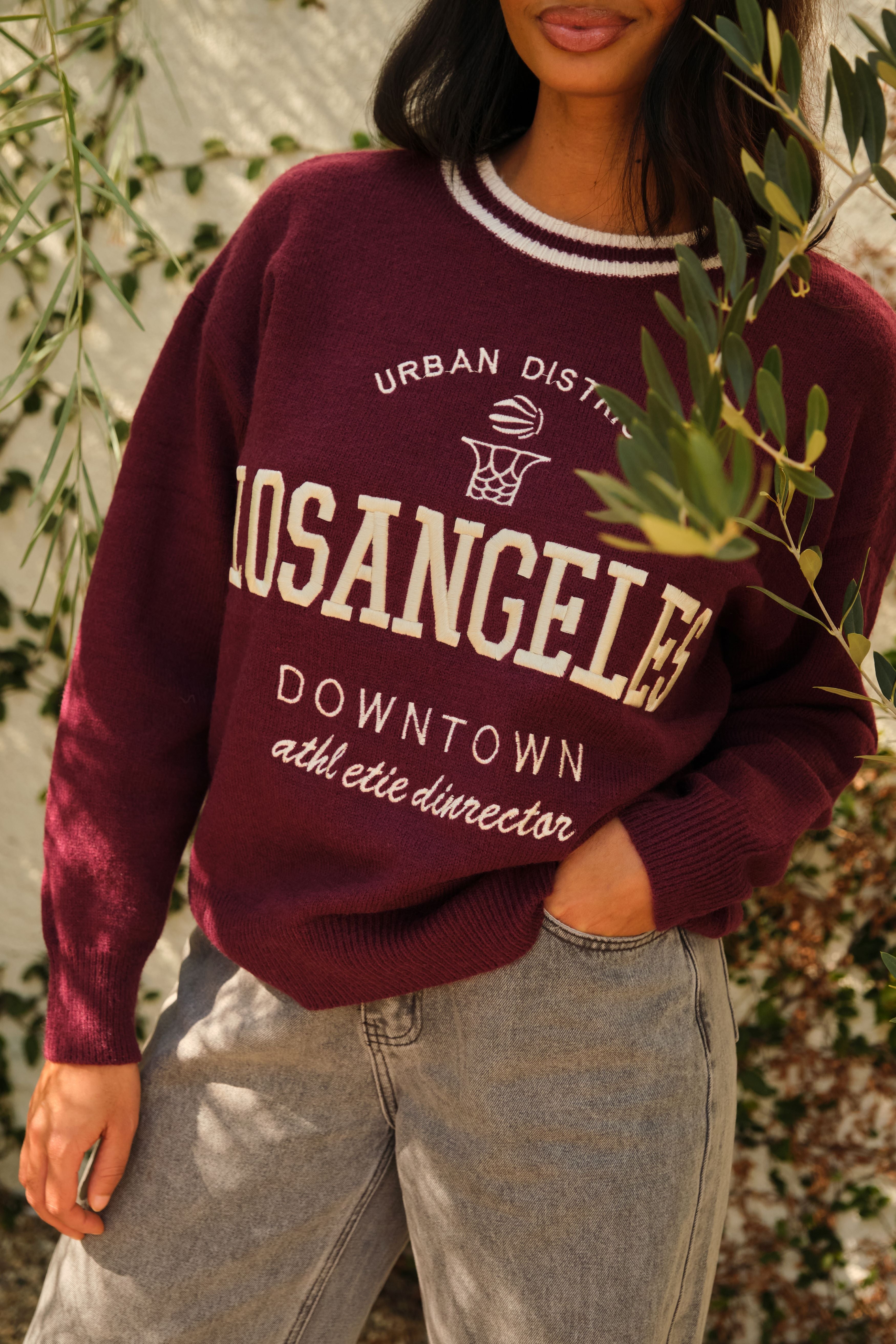 Burgundy Diego Sweater