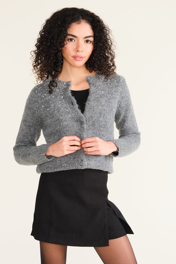 Grey Caro Cardigan