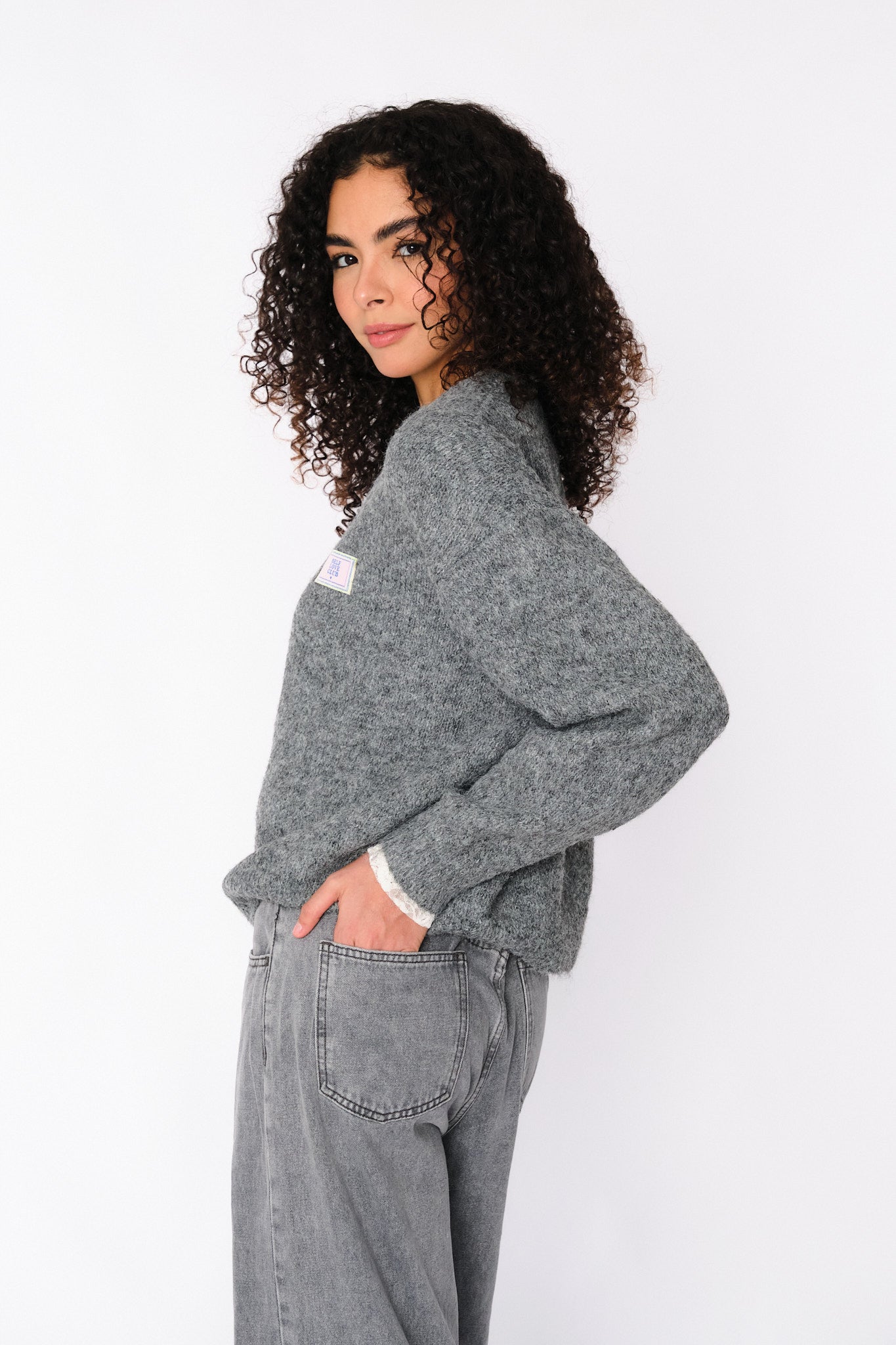 Grey Teri Sweater