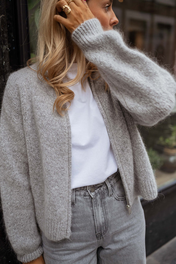 Grey Calista Cardigan