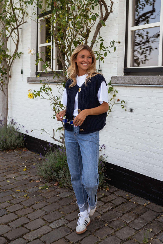 Blue Corrine Cardigan