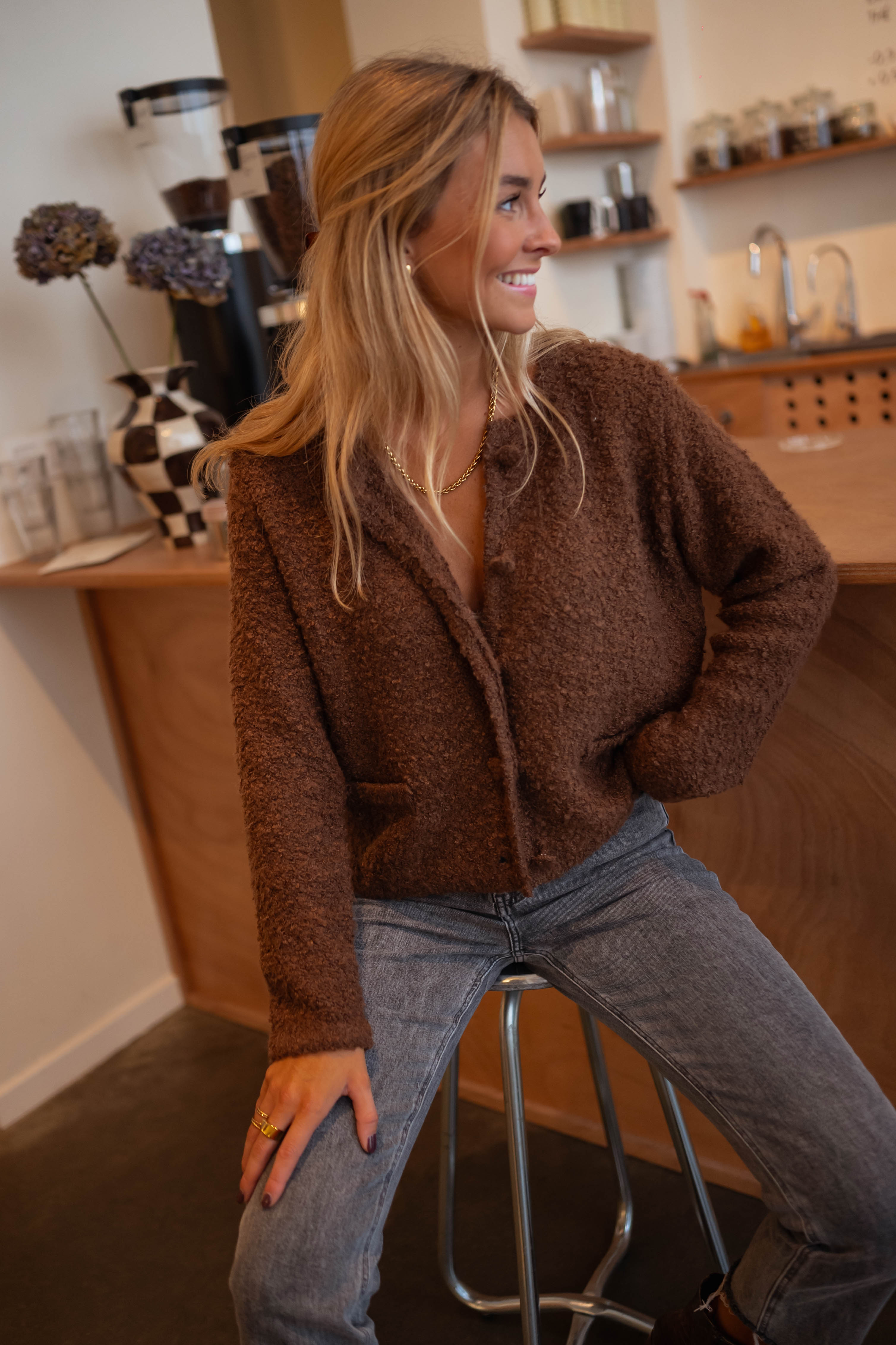 Chocolate Judoc Cardigan