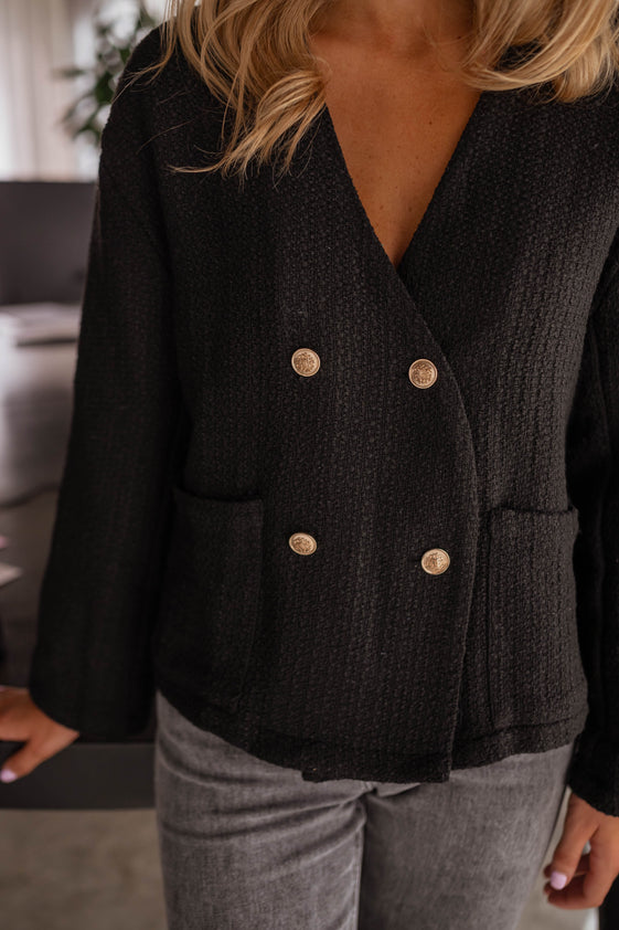 Black Tessa Cardigan