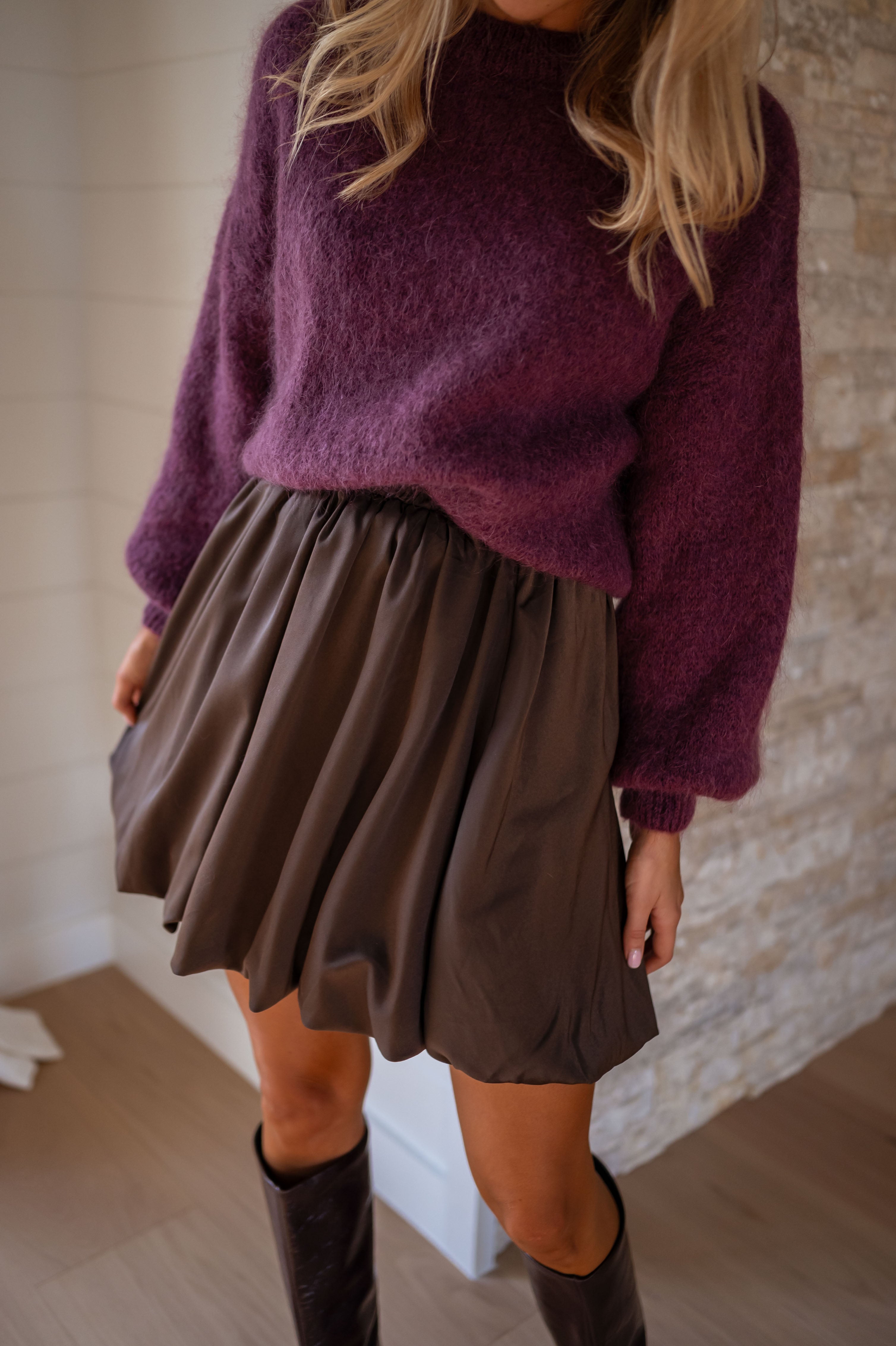 Chocolate Thoby Skirt