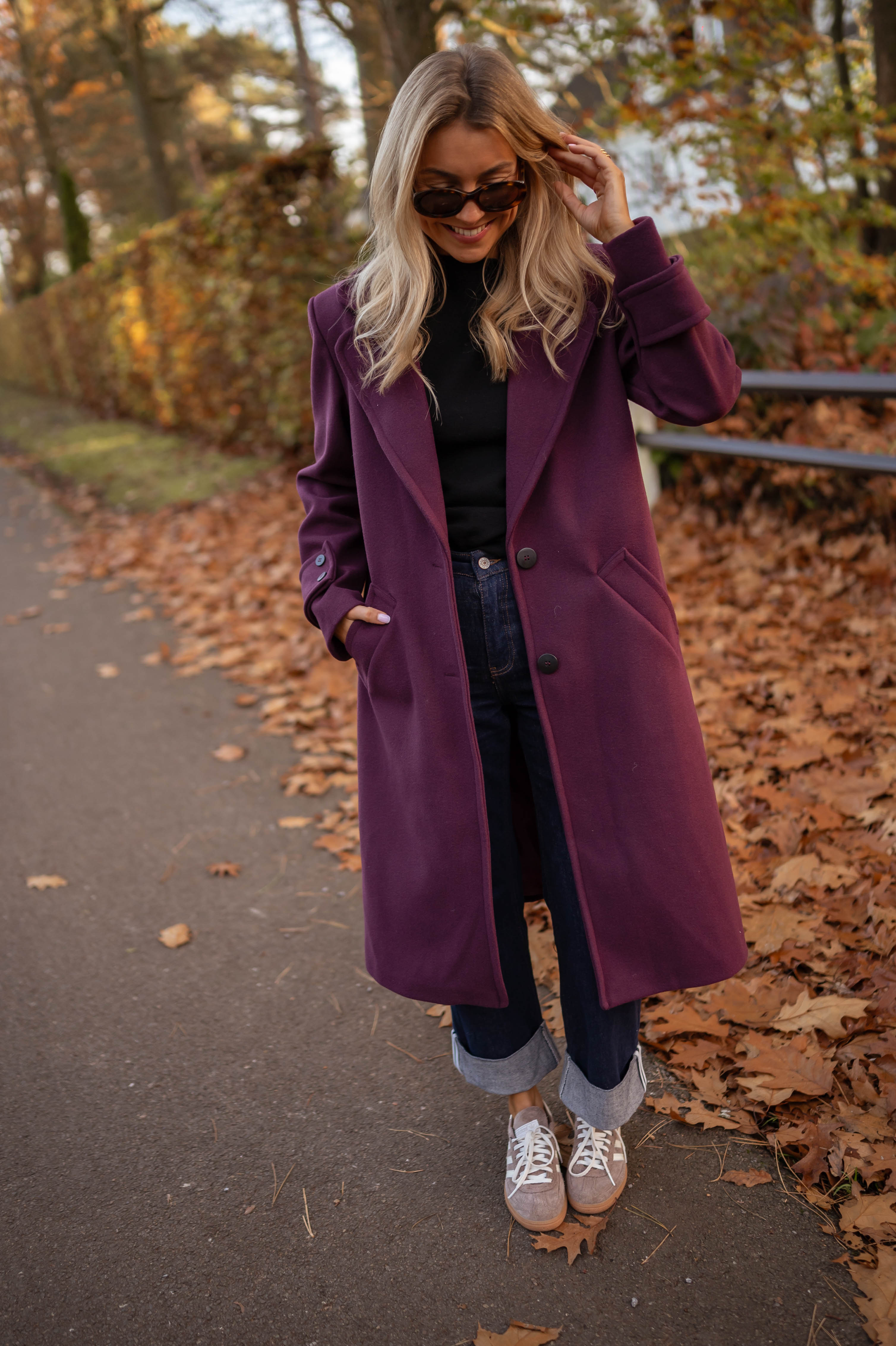 Burgundy Adam Coat