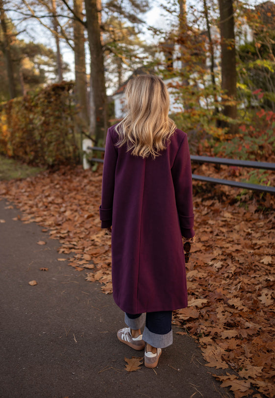 Burgundy Adam Coat