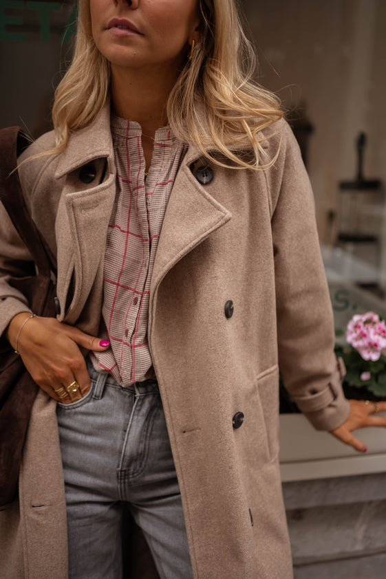 Taupe Jannah Coat