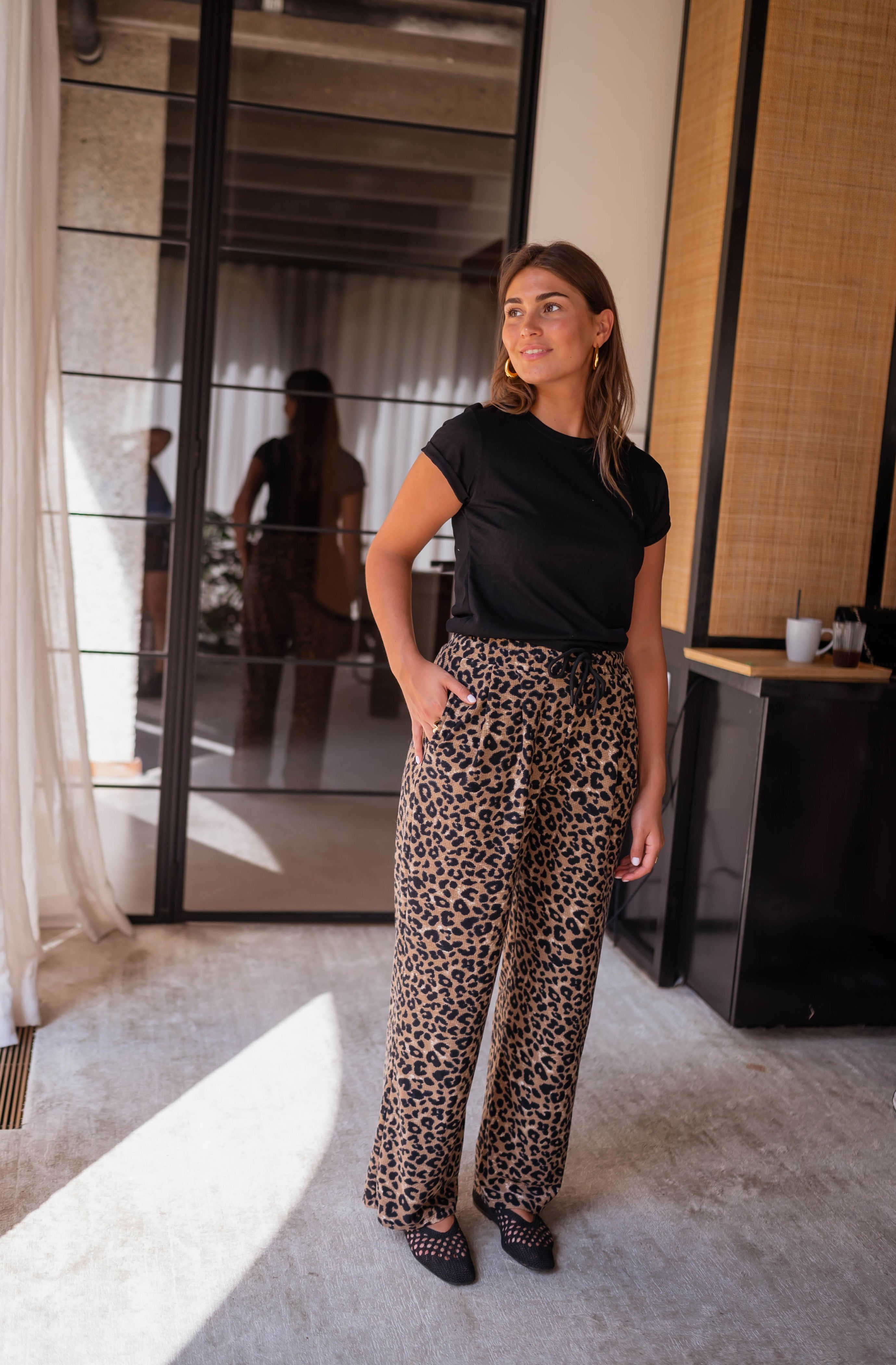 Leopard Fares Pants