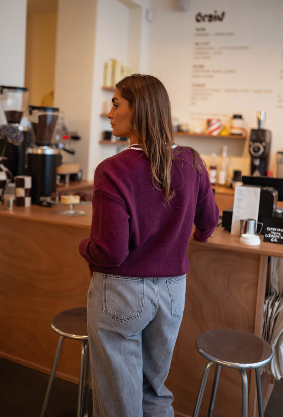 Burgundy Diego Sweater