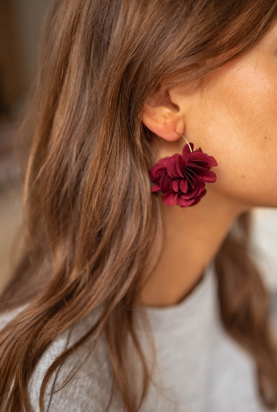 Burgundy Tamara Earrings