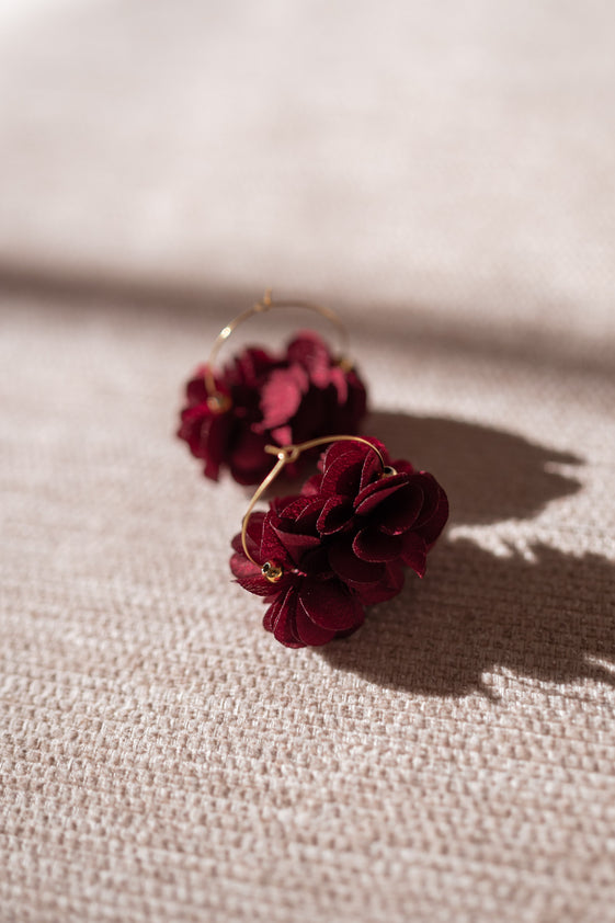 Burgundy Tamara Earrings