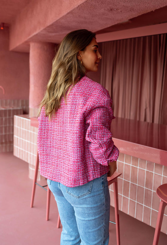 Pink Tweed Joao Jacket