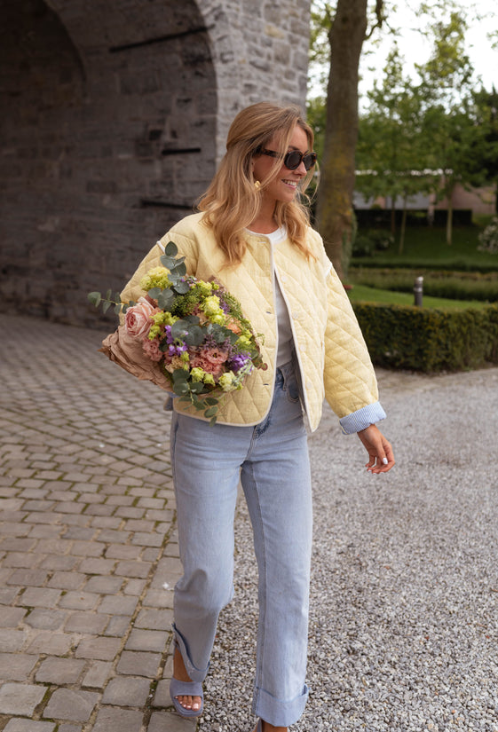 Light Yellow Milaya Jacket