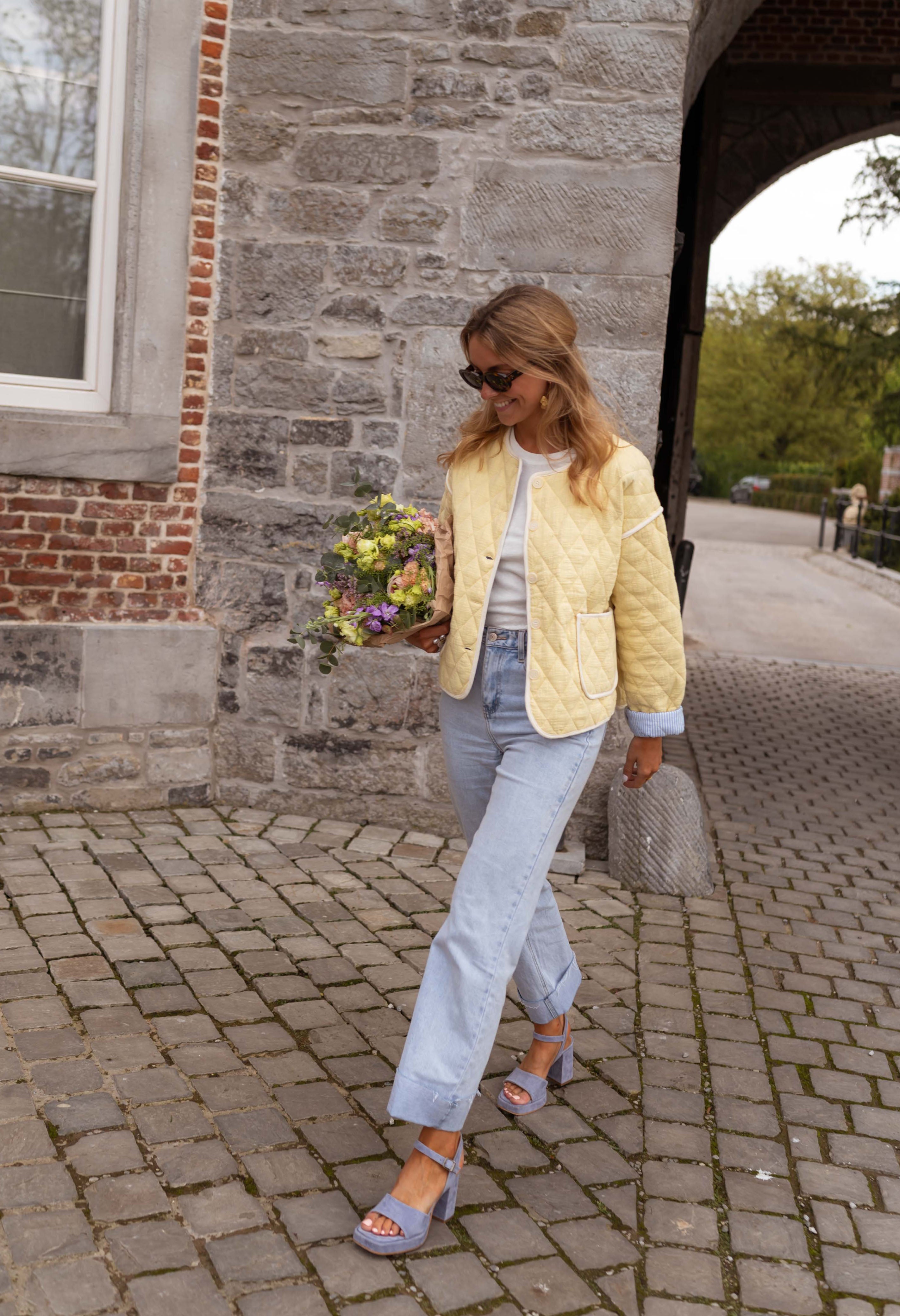 Light Yellow Milaya Jacket