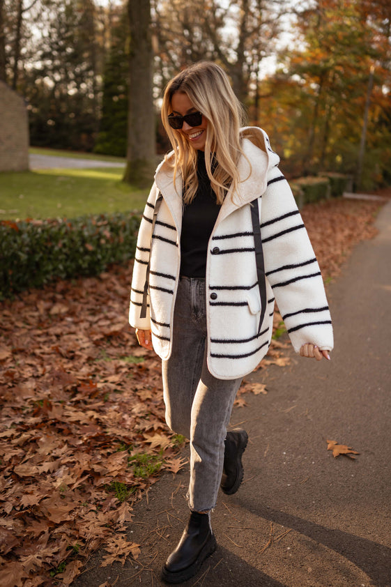 Ecru Striped Verane Jacket