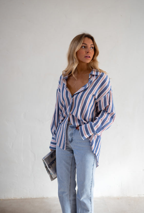 Blue Striped Sally Shirt