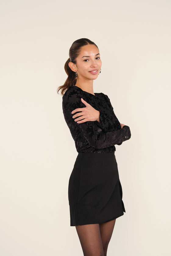 Black Delf Blouse