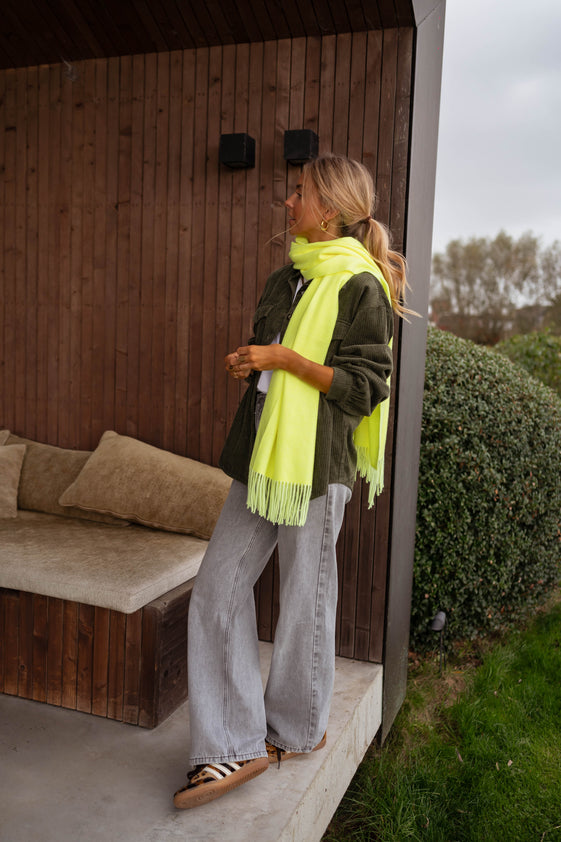 Yellow Cashmere Ronald Scarf