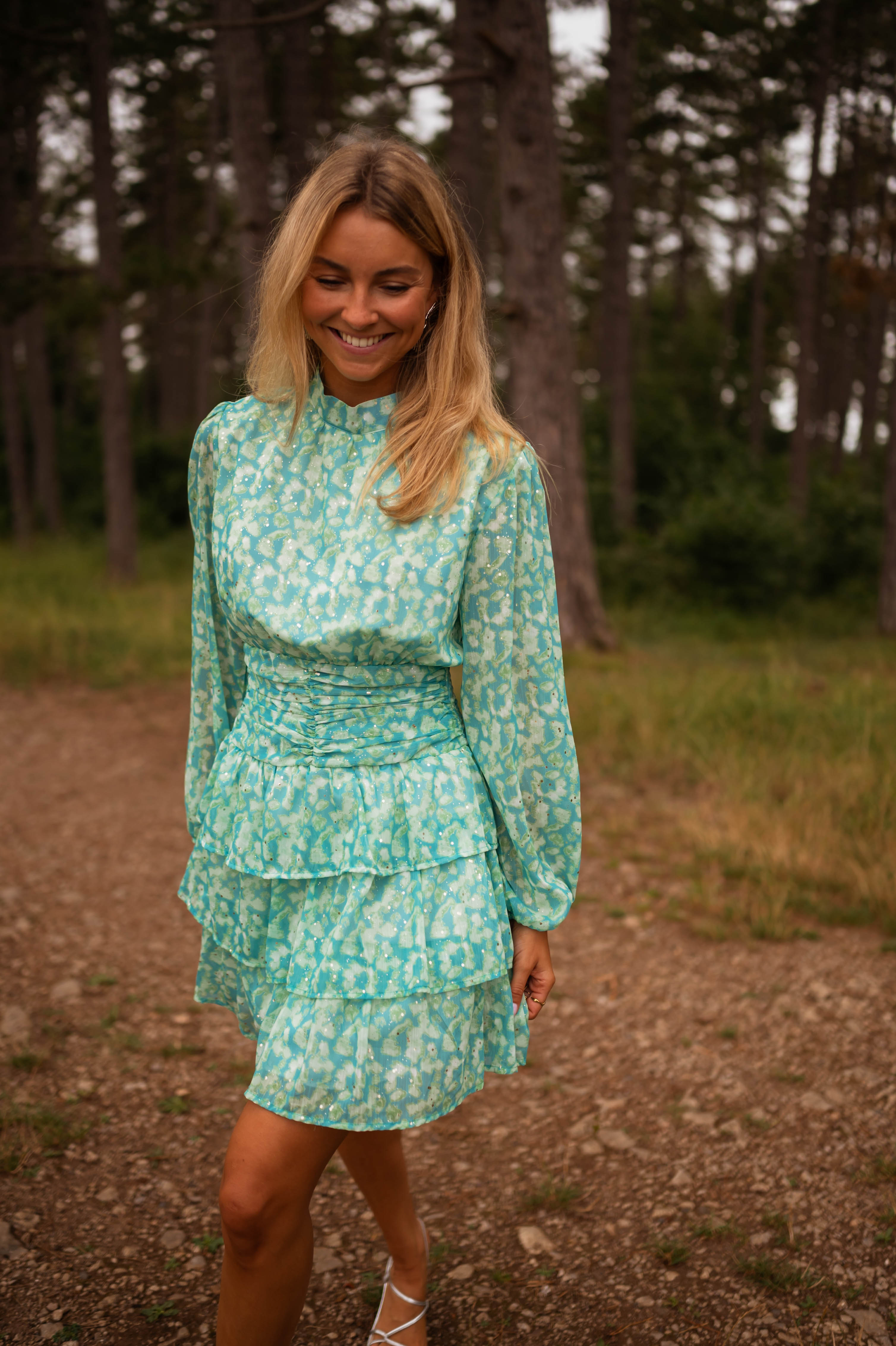 Blue and Green Manae Dress